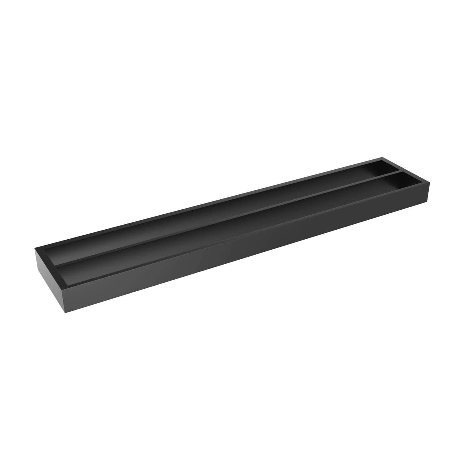 Porte-serviettes double Erupt 24 po - Noir mat