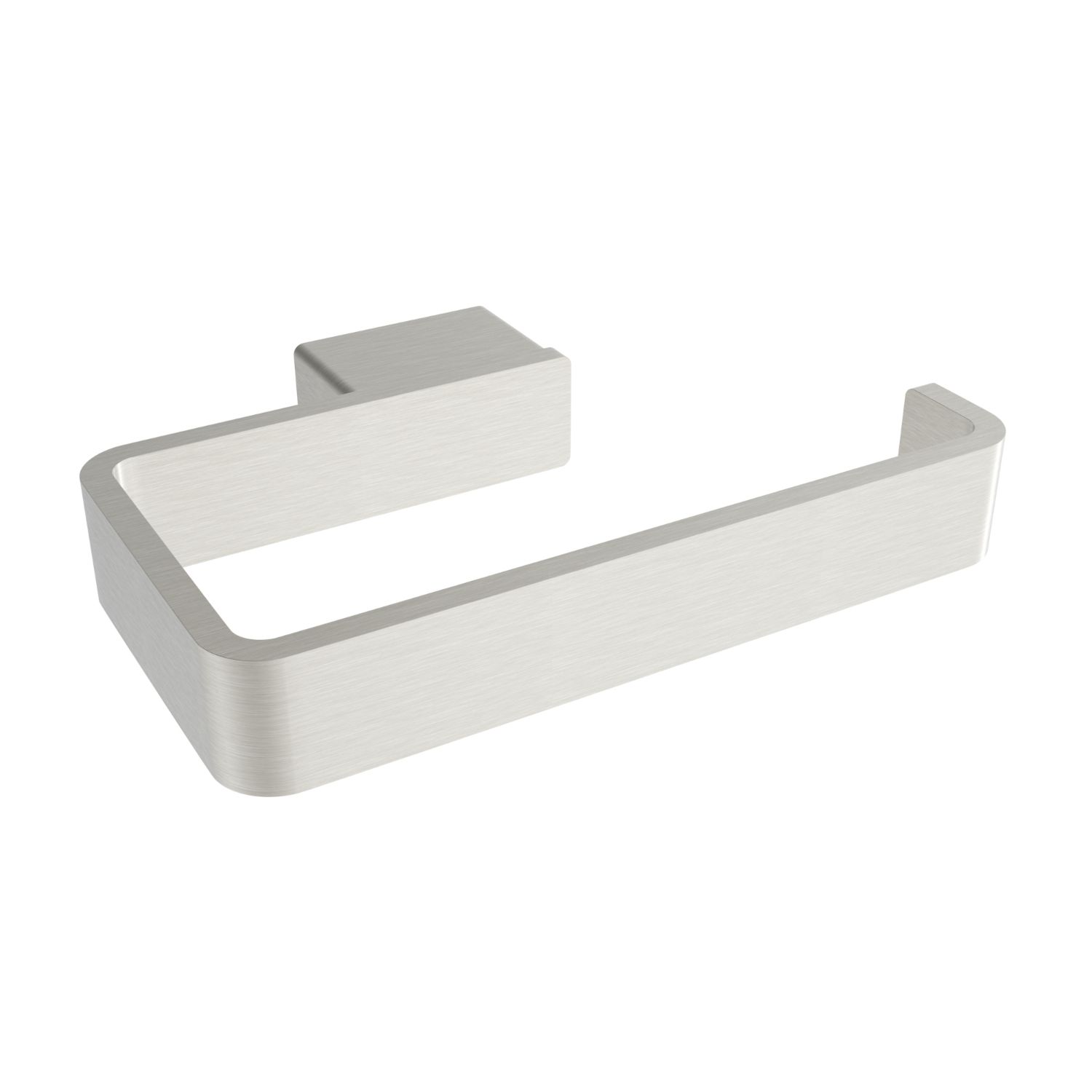 Cinder toilet paper holder - Brushed nickel (left post)