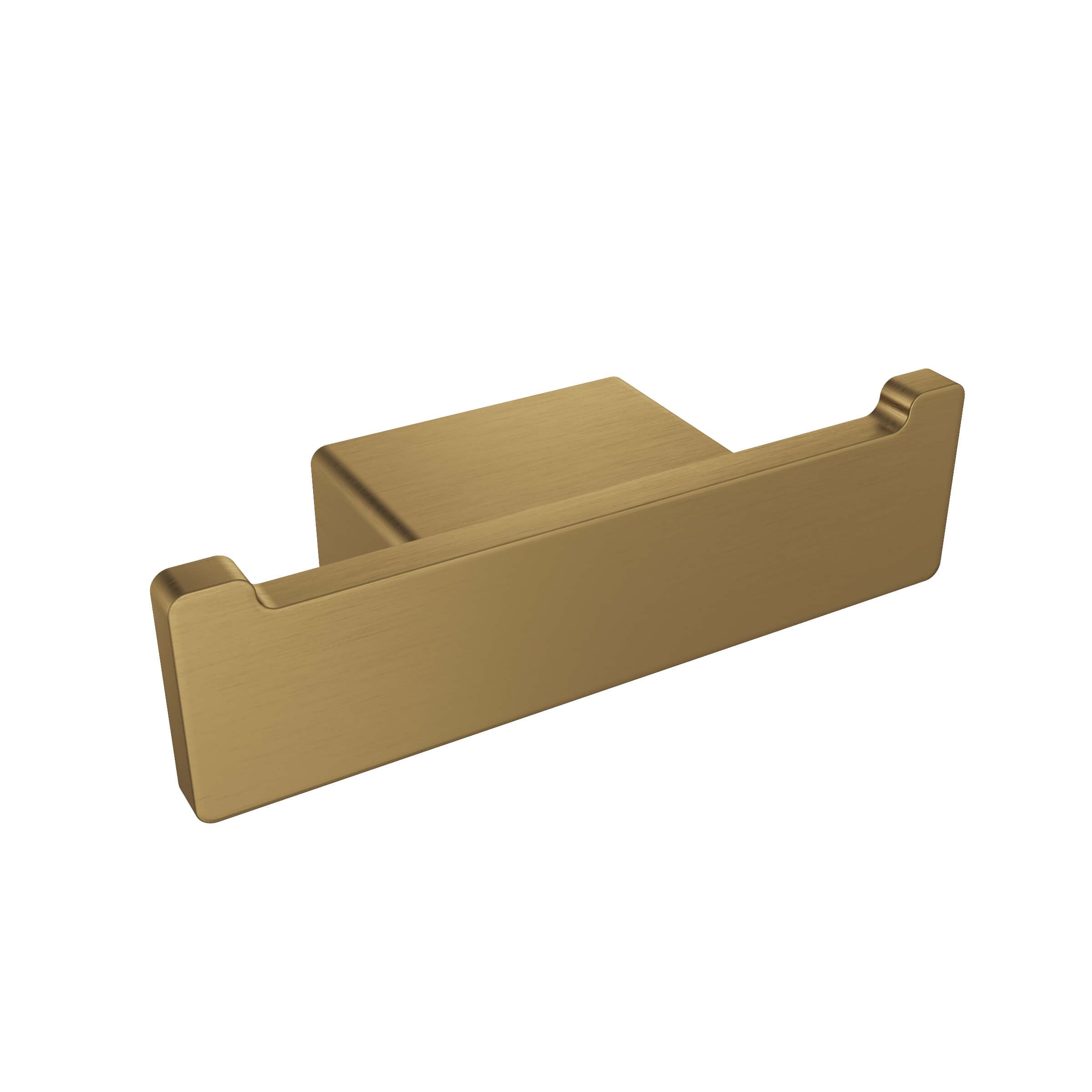 Cinder Double Towel Hook - Dark Brushed Gold