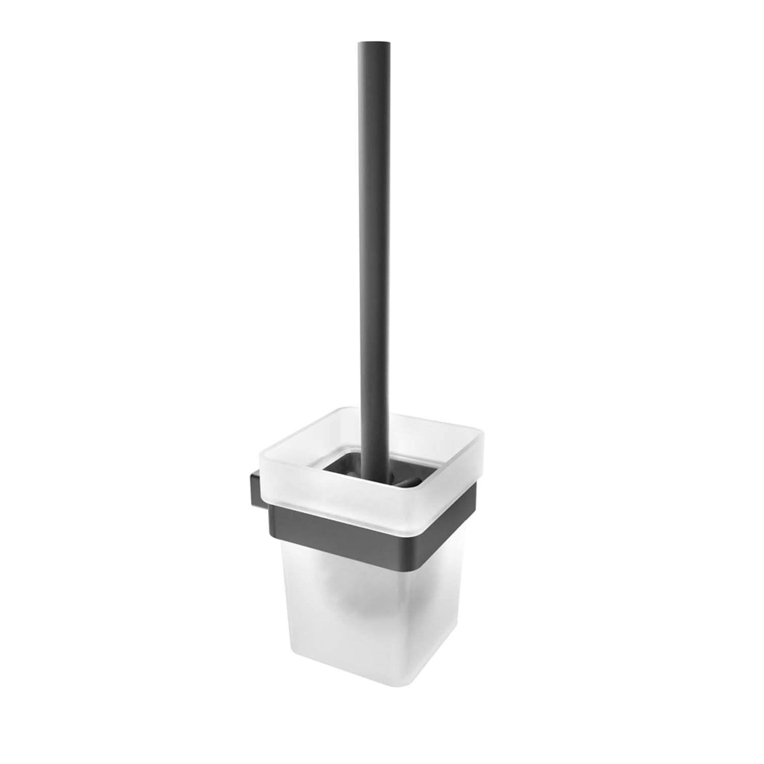 Brosse WC murale Cinder - Noir mat