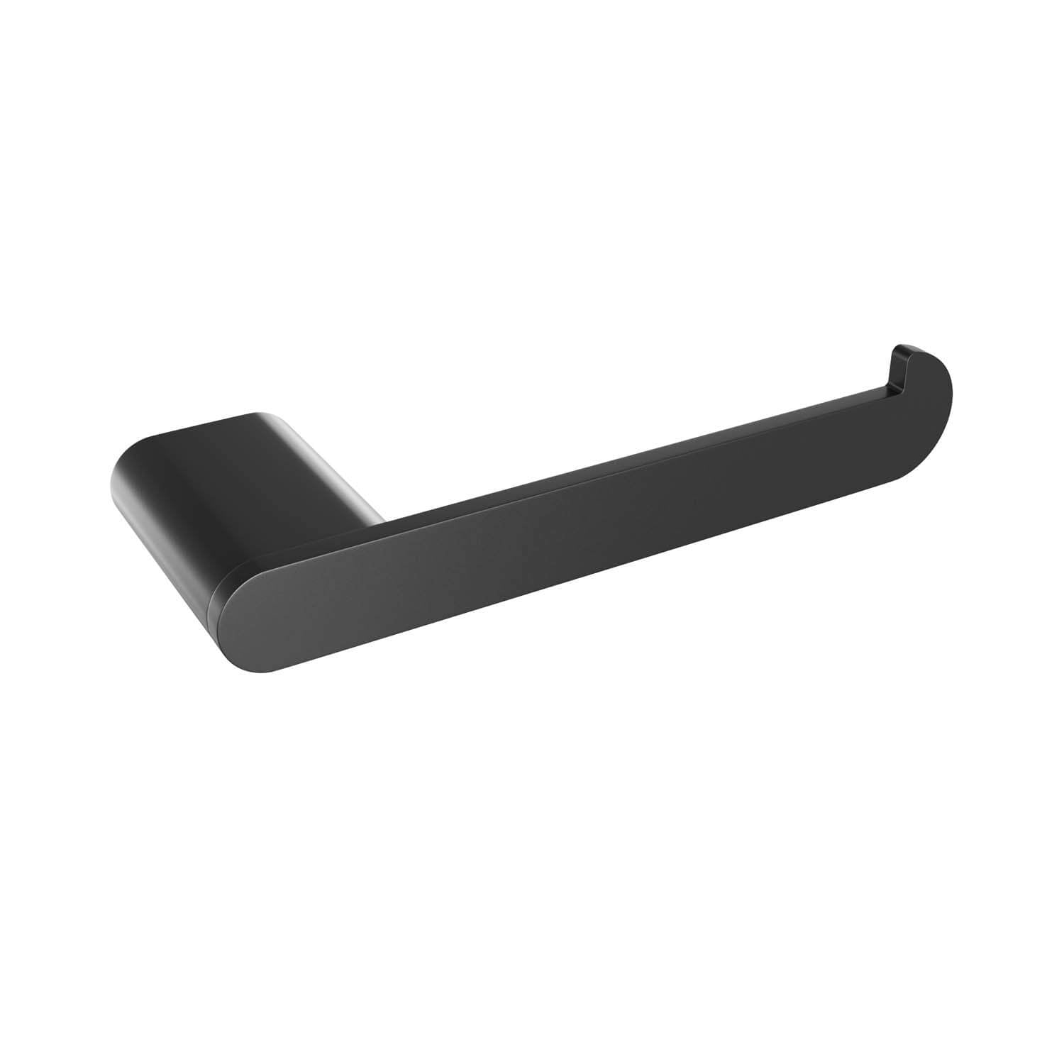 Porte-papier toilette Flow – Noir mat (poteau gauche)