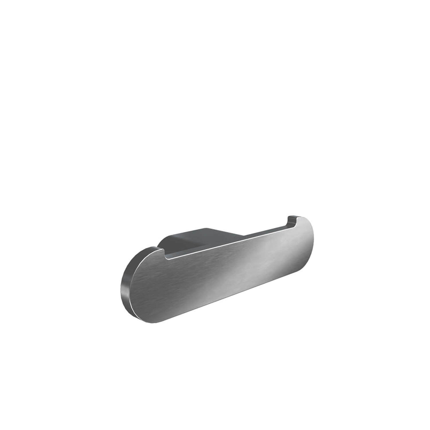 Flow Double Towel Hook - Brushed Nickel