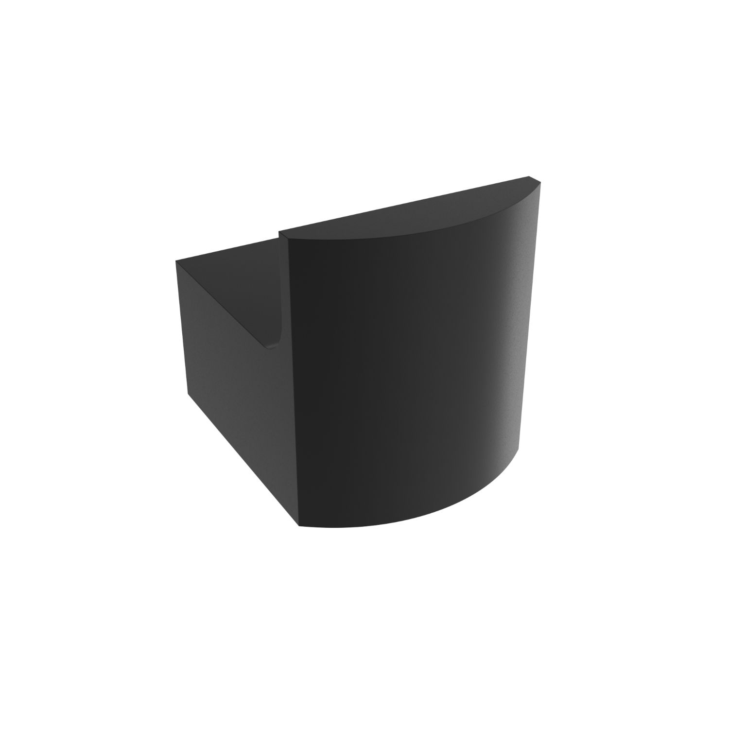 Flow towel hook - Matte black