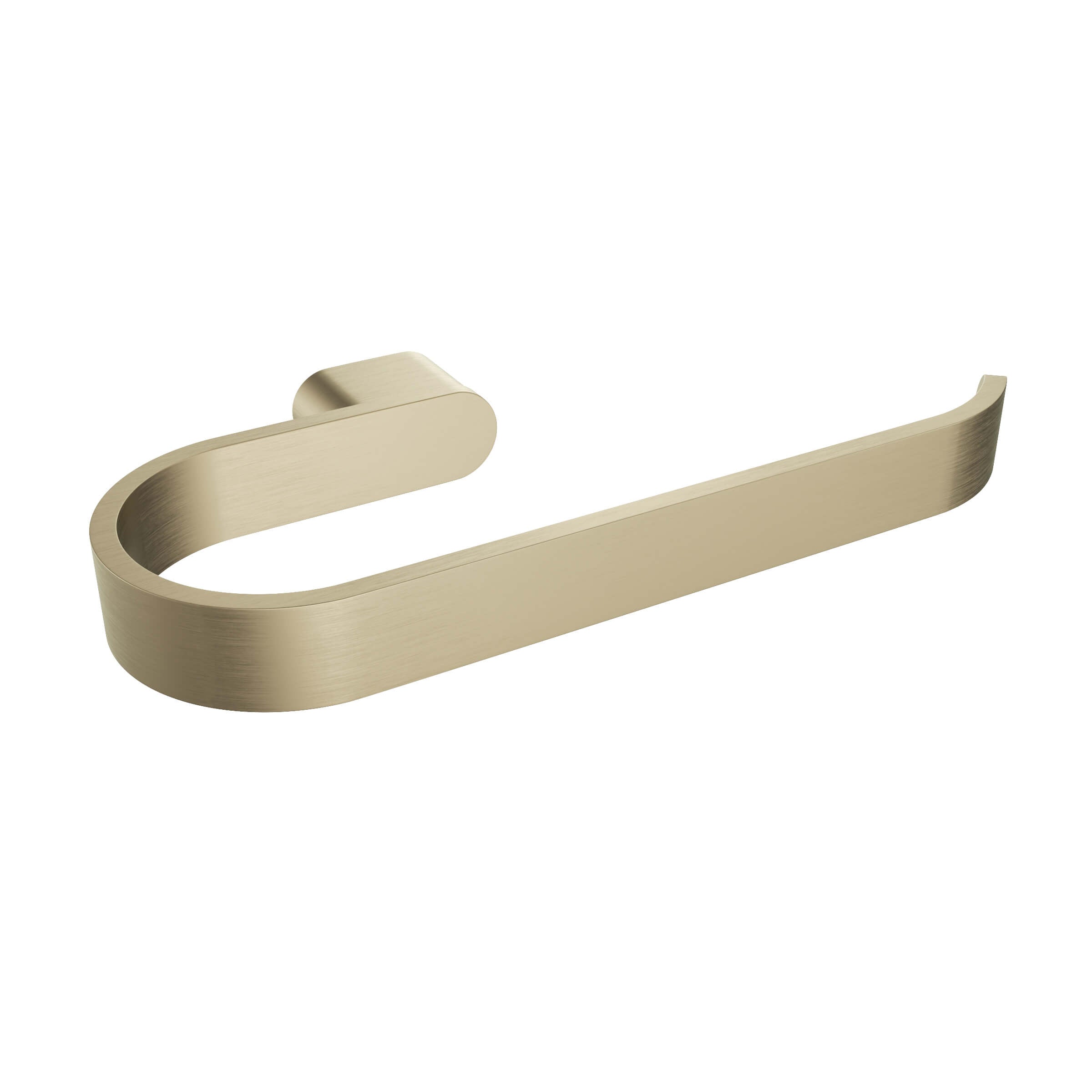 Flow 8" Towel Bar - Light Brushed Gold