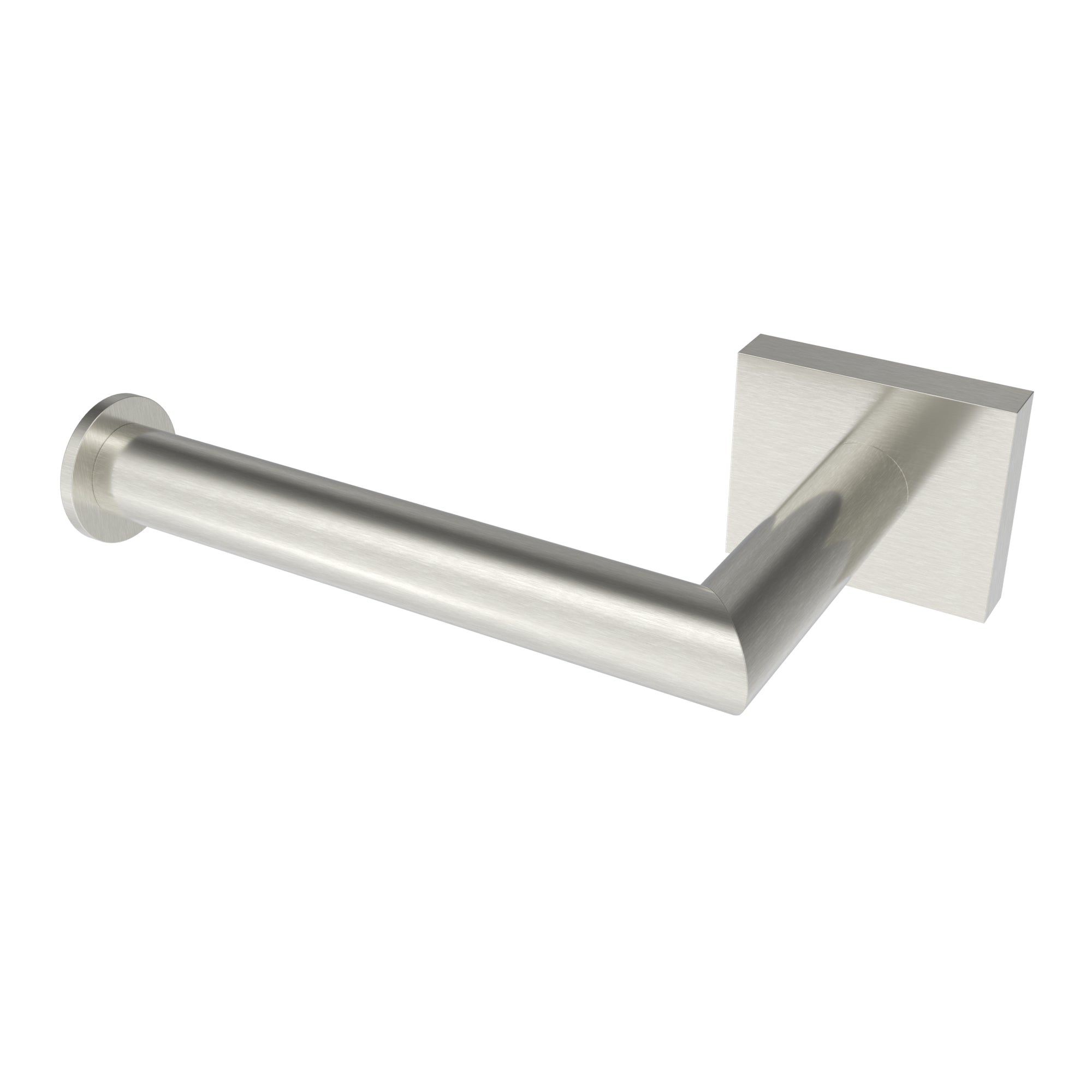 Crater toilet paper holder - Brushed nickel (straight post)