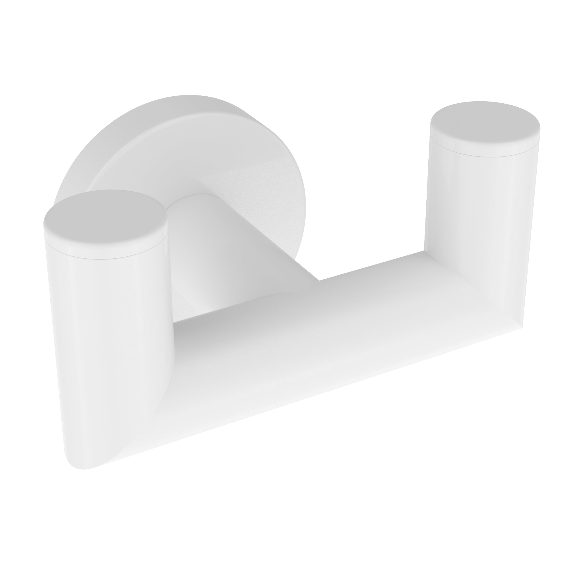 Summit Double Towel Hook - Matte White