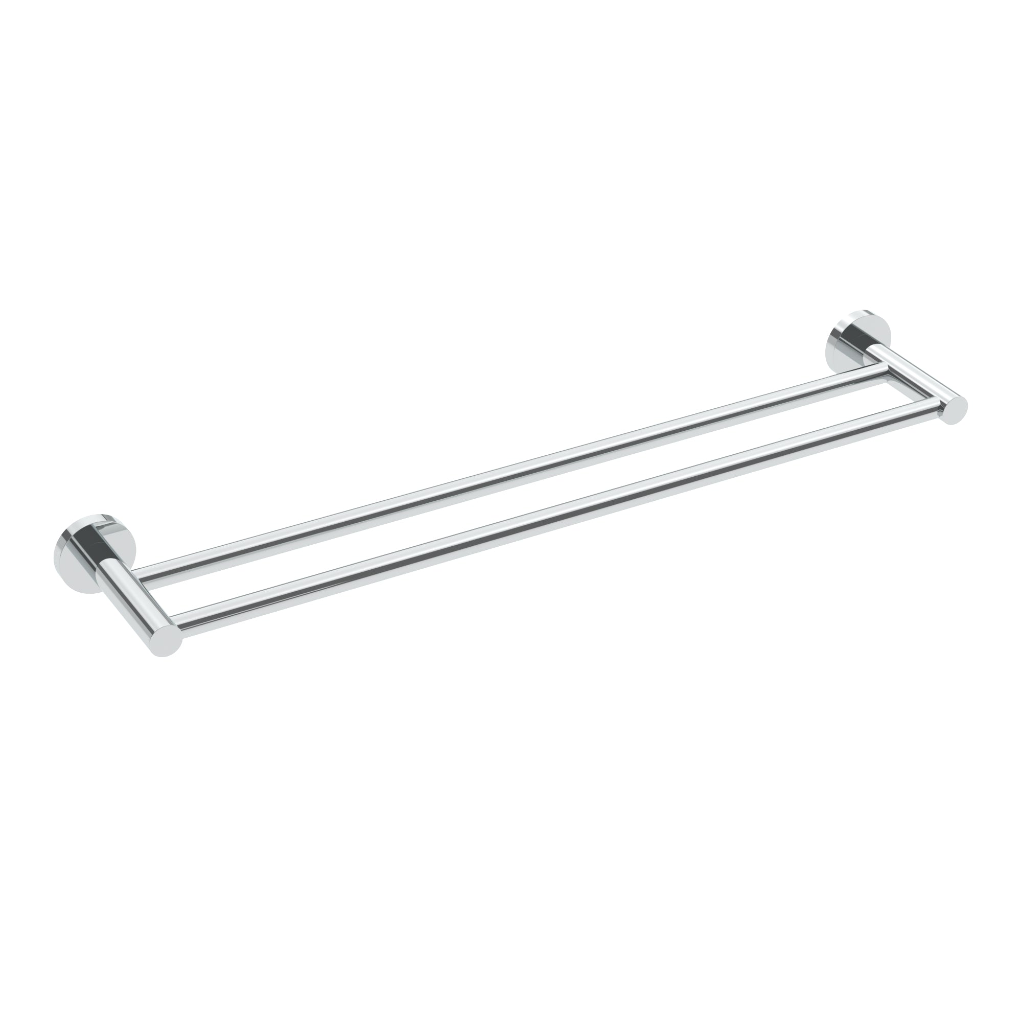 Porte-serviettes double Lava 24 po - Chrome