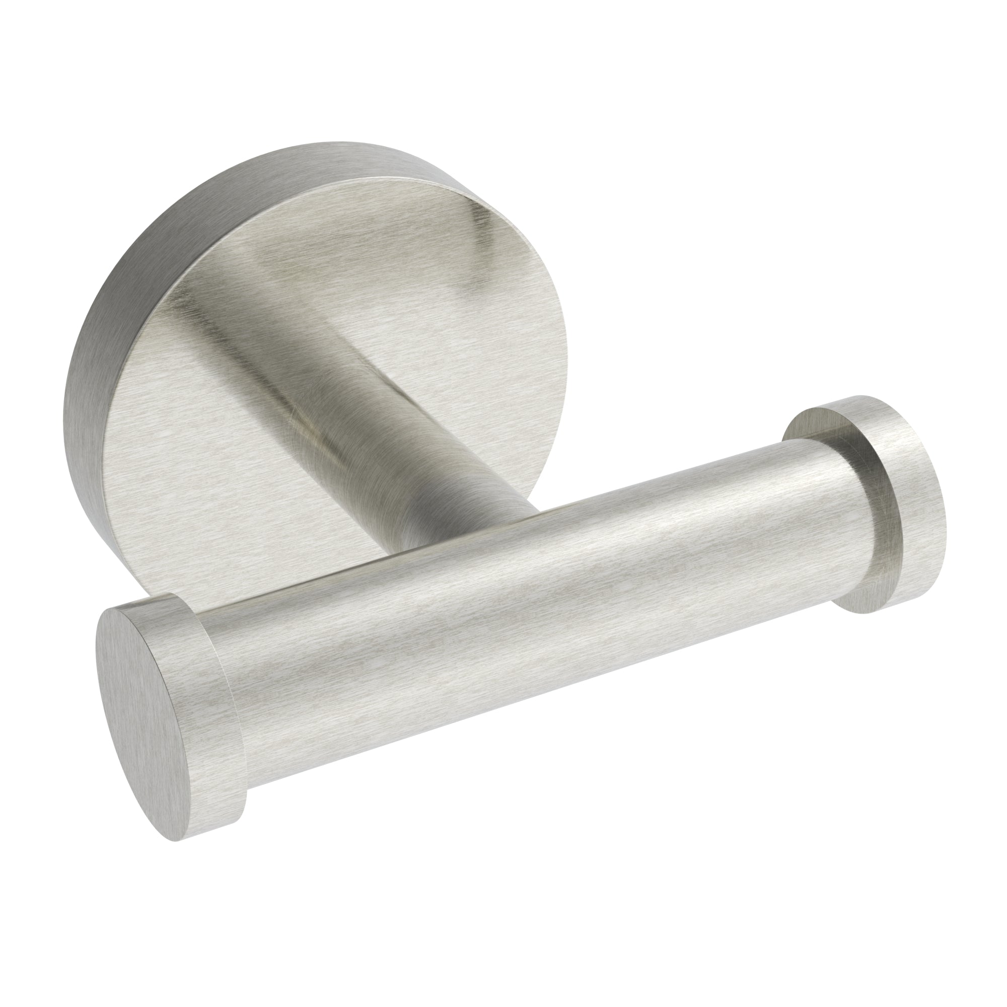 Lava Double Towel Hook - Brushed Nickel