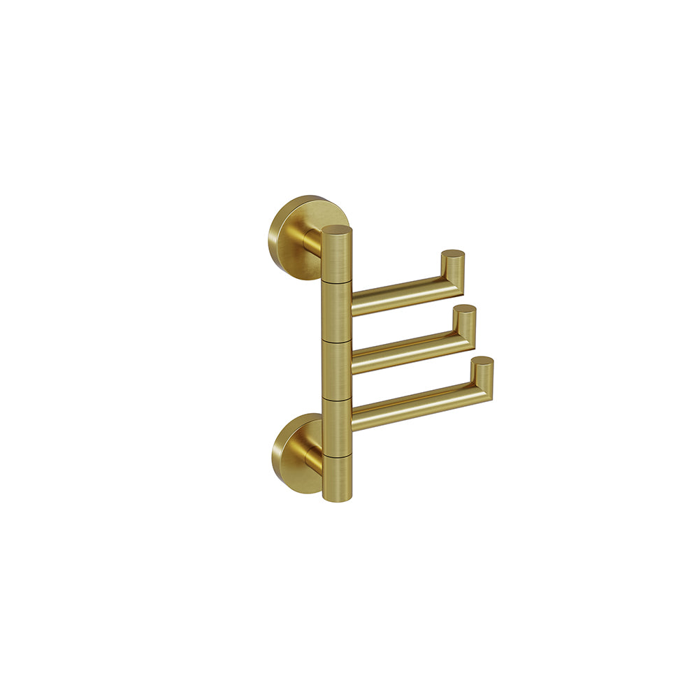 Lava Swivel Towel Hook - Brushed Gold PVD