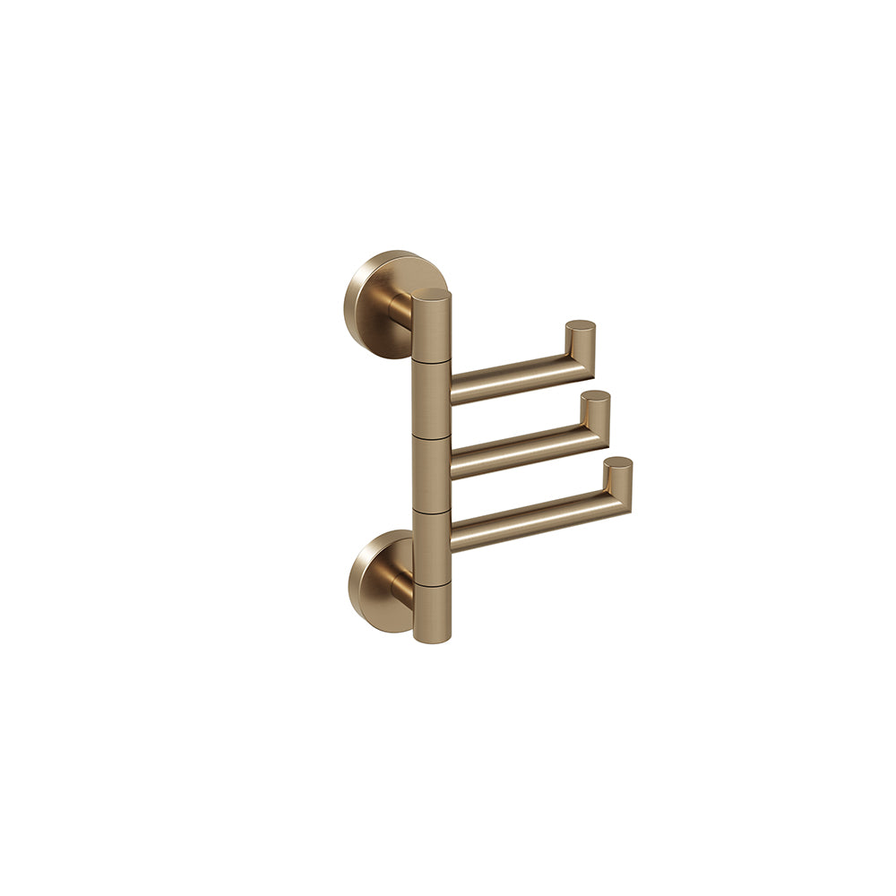 Lava Swivel Towel Hook - Brushed Bronze PVD