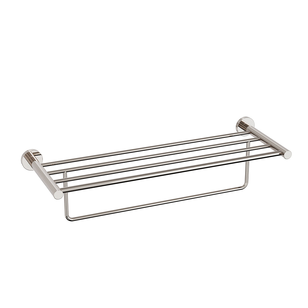 Lava towel rack with bar - Polished nickel
