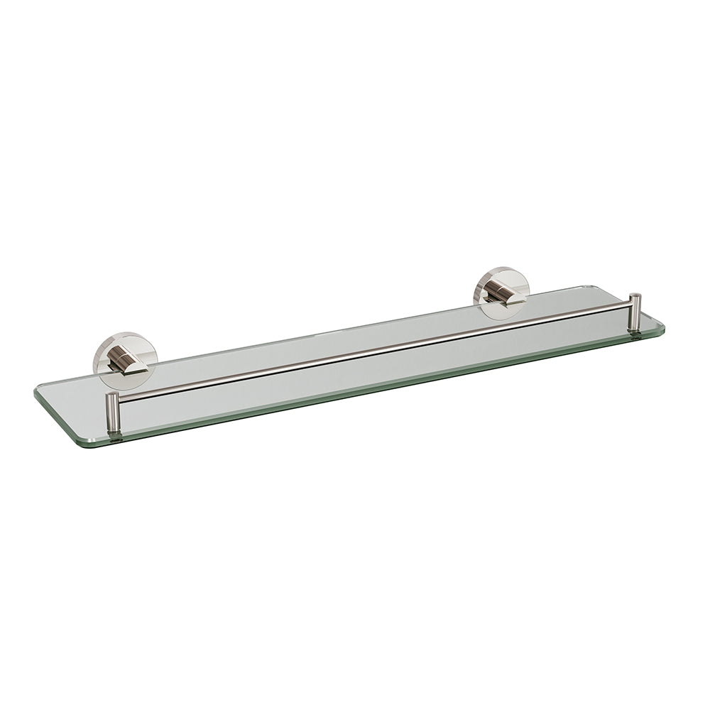 Lava glass shelf - Polished nickel