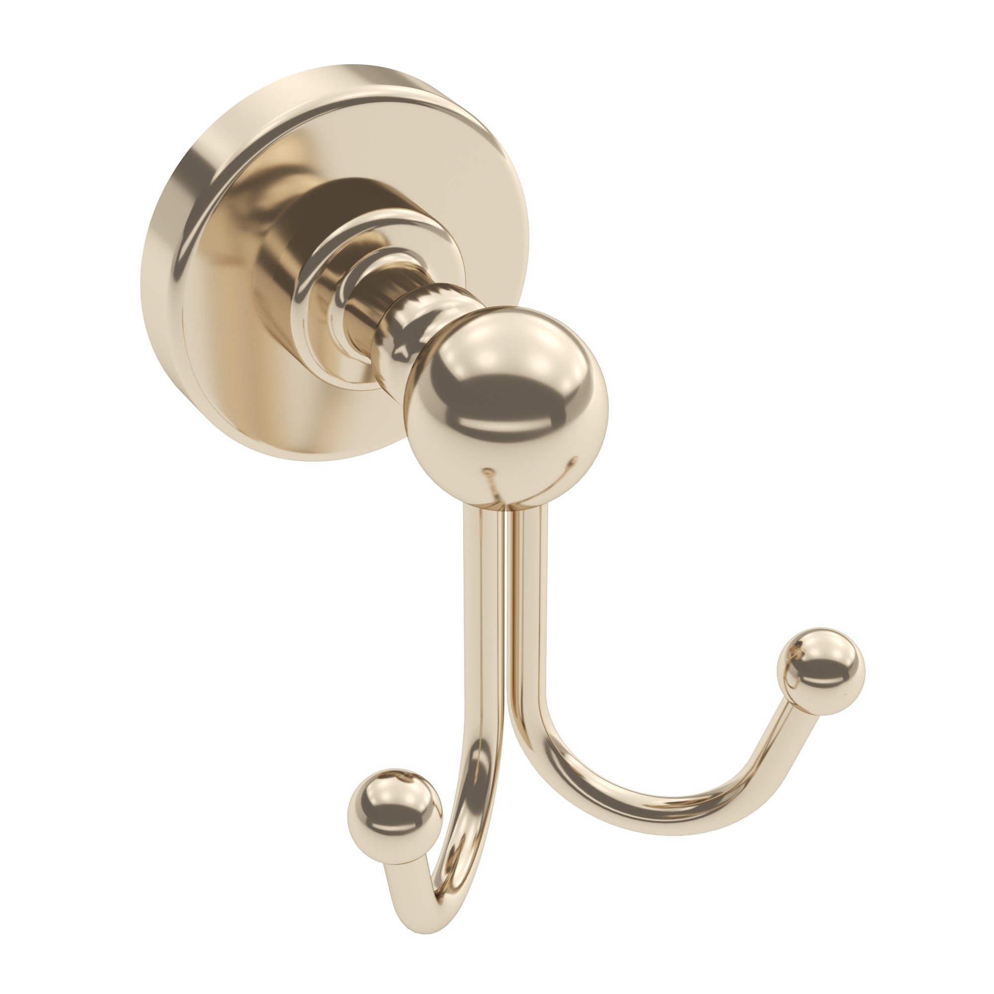 Ember Double Towel Hook - Polished Nickel