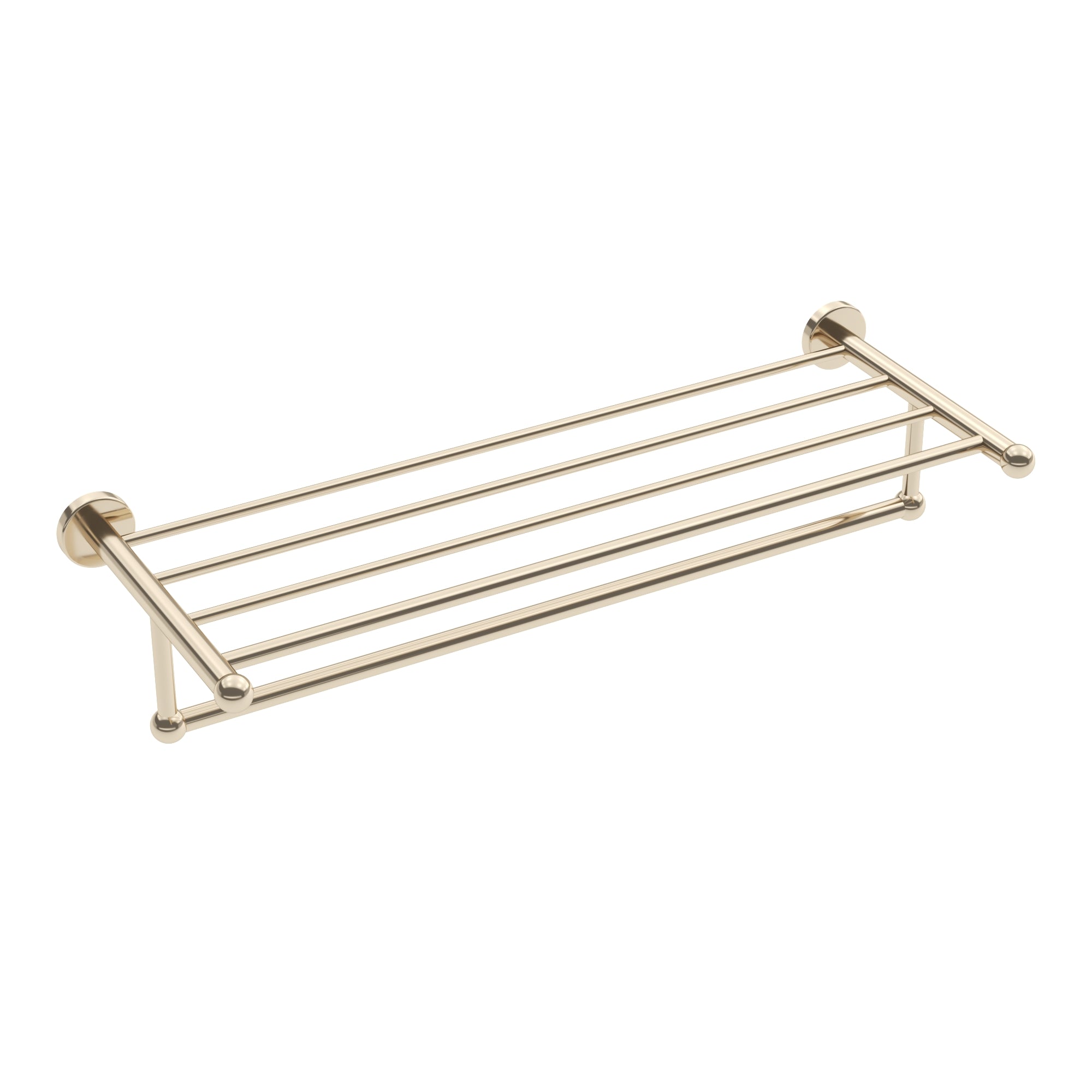 Ember towel rack with bar - Polished nickel