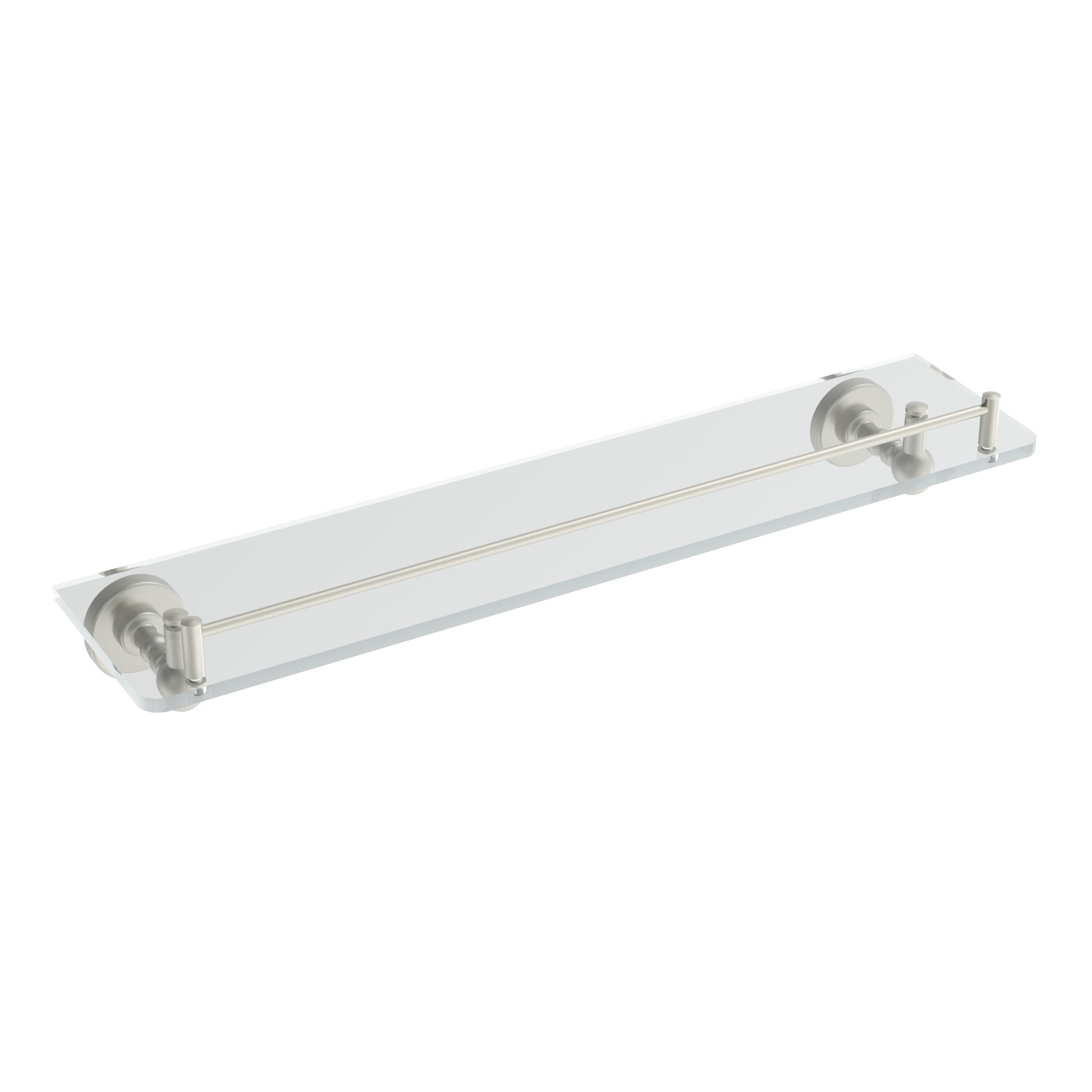Ember Glass Shelf - Brushed Nickel