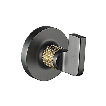 Blaze Towel Hook - Matte Black/Brushed Gold PVD
