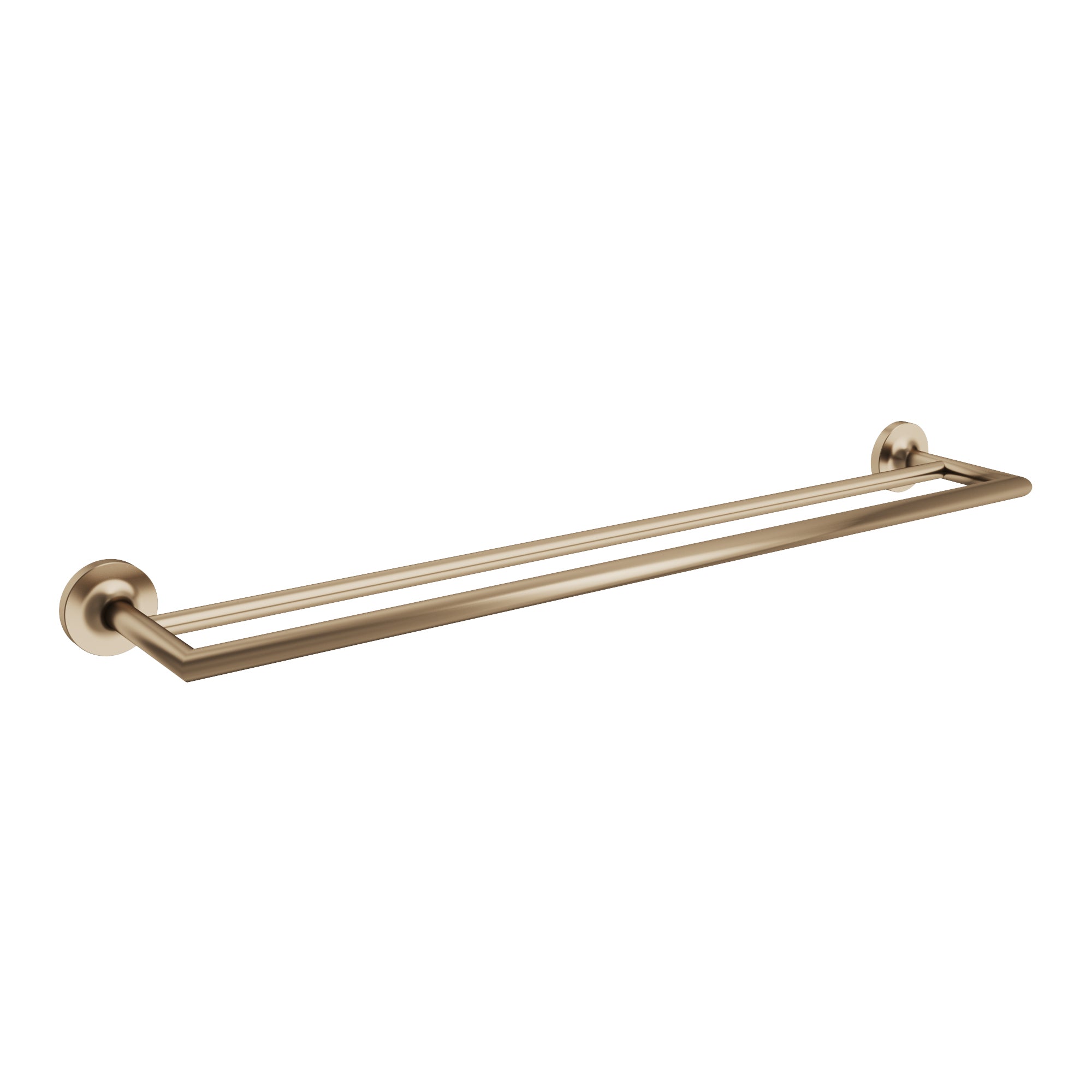 Glow 24-inch Double Towel Bar - Brushed Bronze PVD