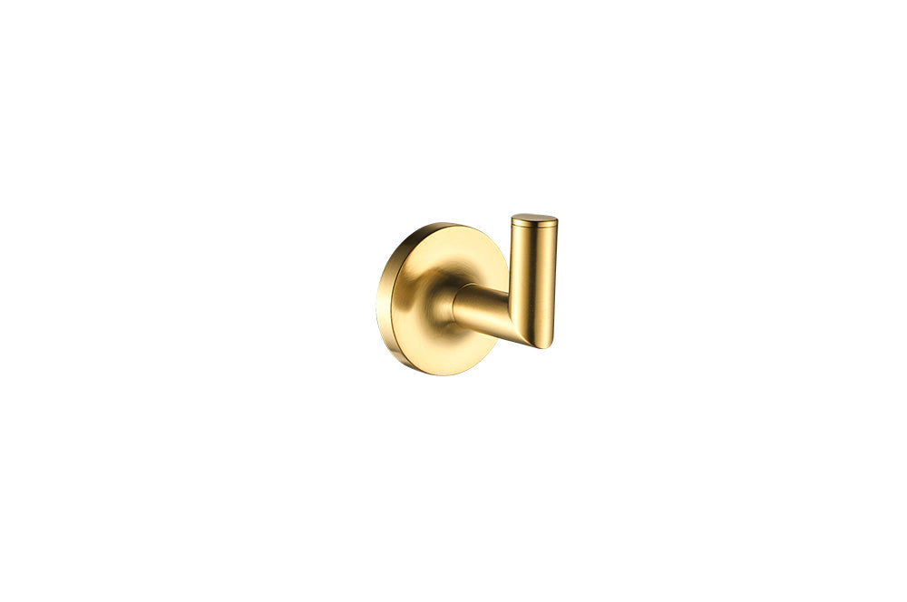 Glow towel hook - brushed gold PVD