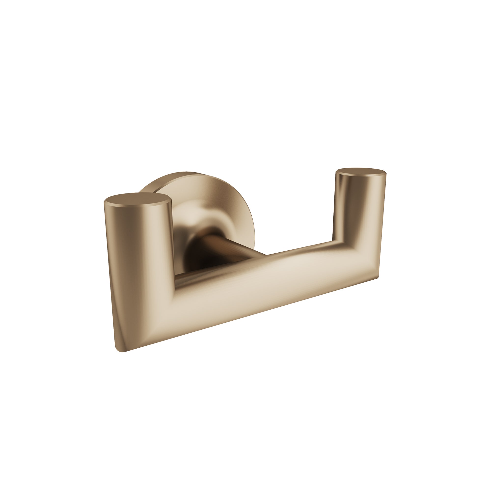 Glow Double Towel Hook - Brushed Bronze PVD