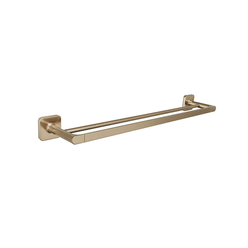 Porte-serviettes double Vapor 24 po - Bronze brossé PVD