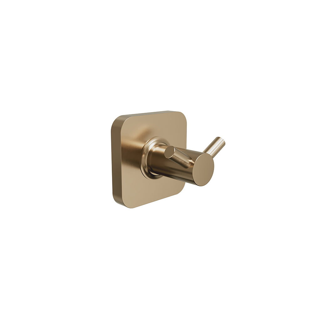 Vapor Double Towel Hook - Brushed Bronze PVD