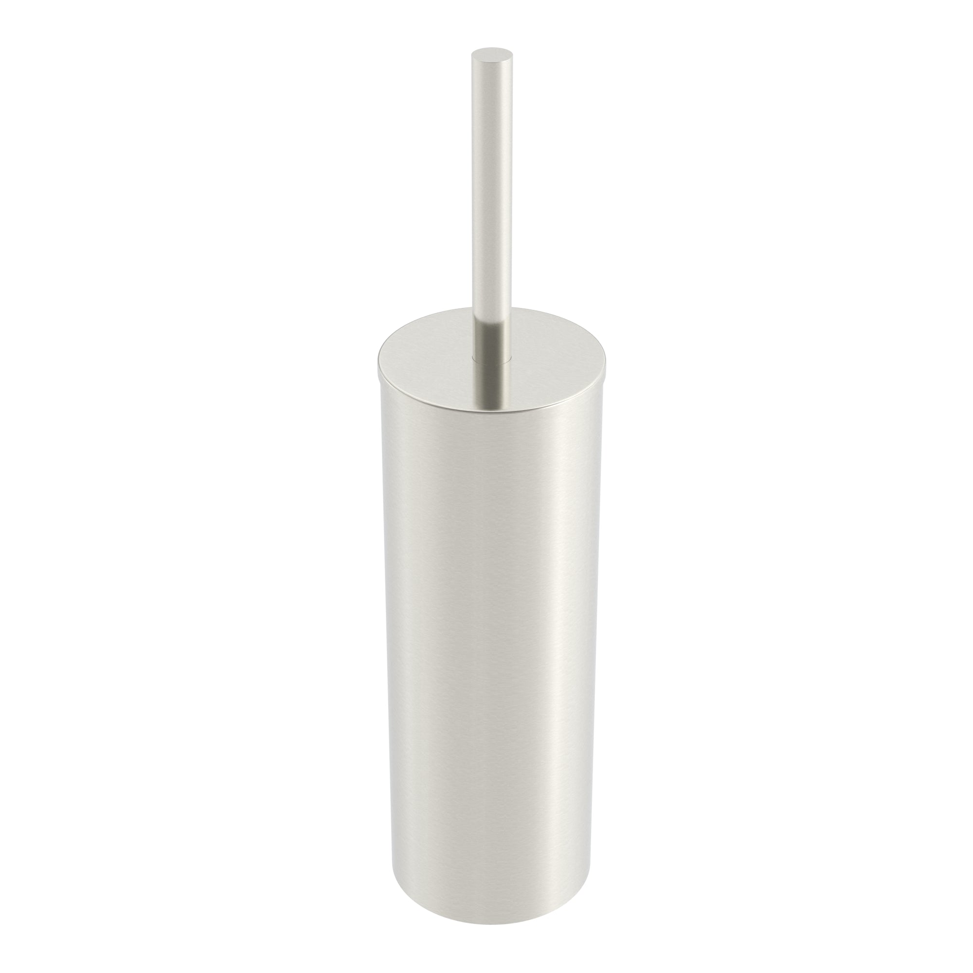 Freestanding toilet brush - Brushed nickel
