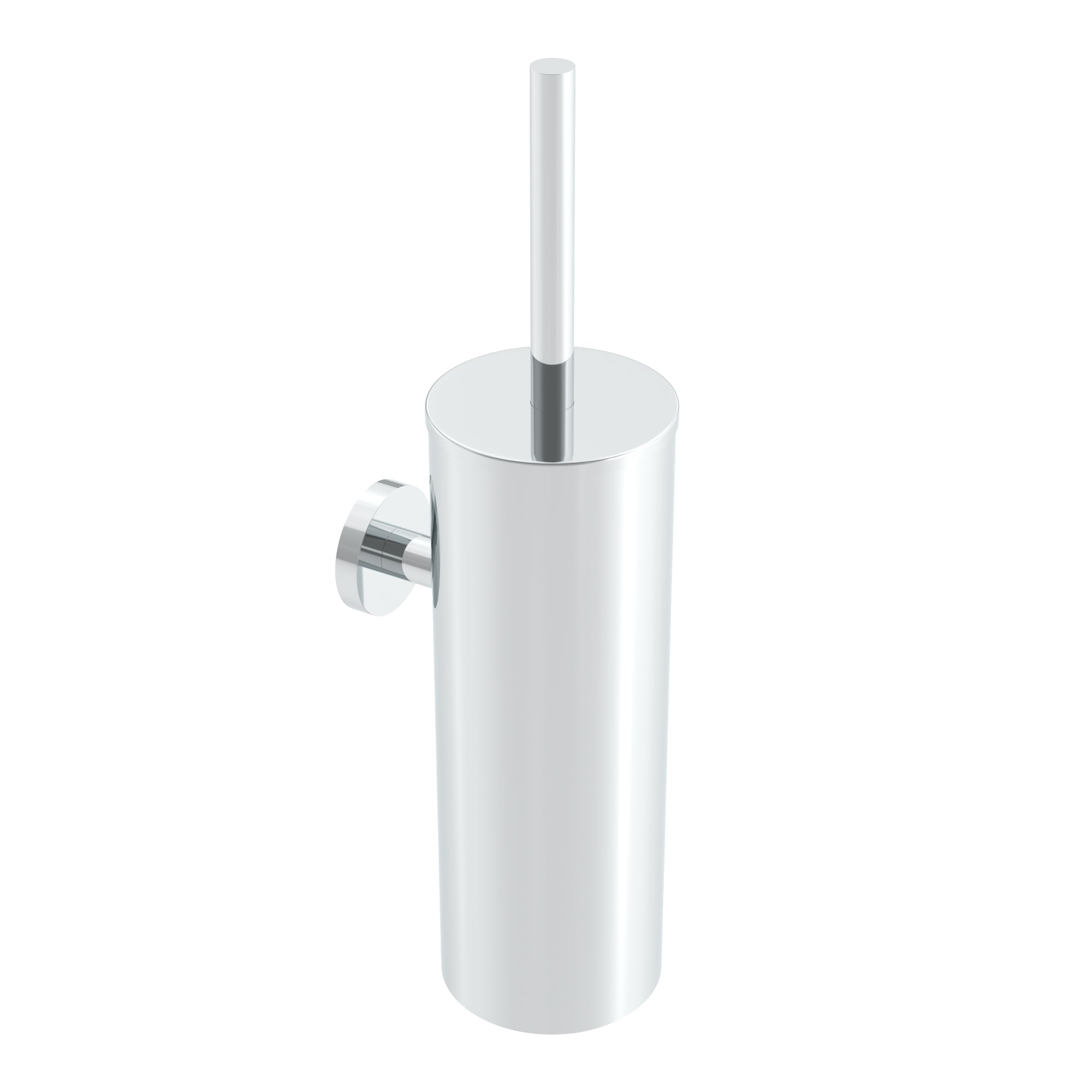 Wall-mounted toilet brush - Chrome