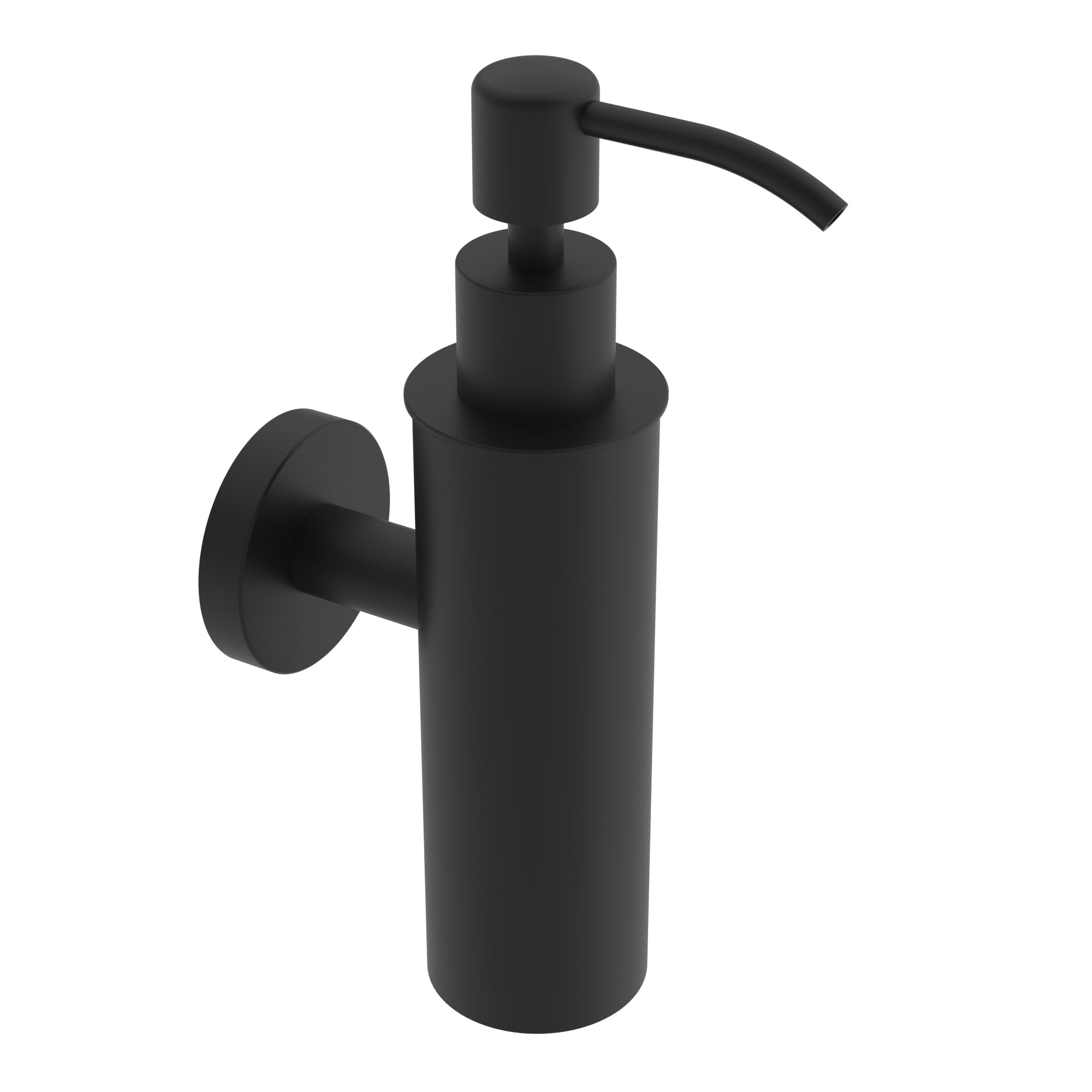 Wall-mounted soap dispenser, 150 ml - Matte black