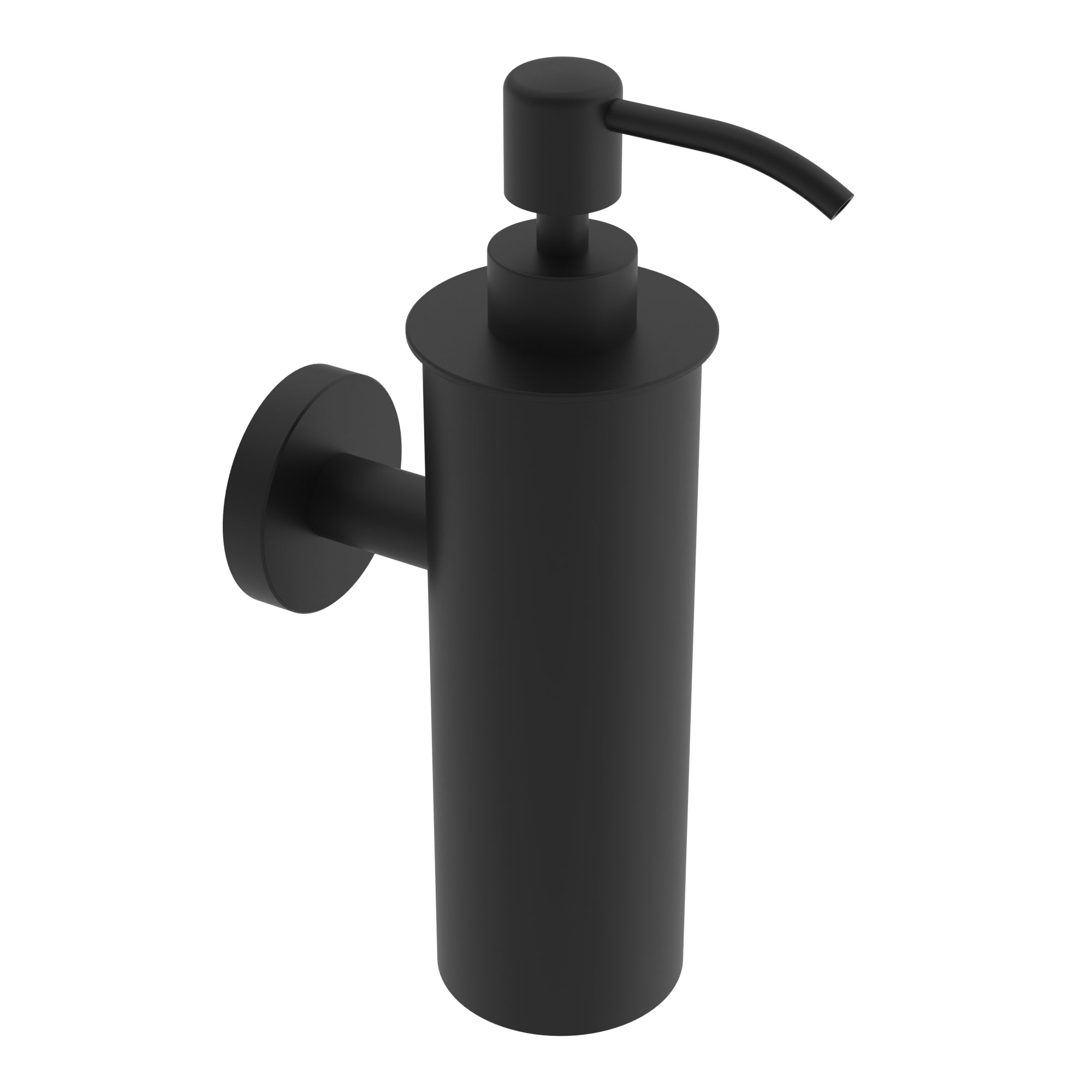 Wall-mounted soap dispenser, 250 ml - Matte black