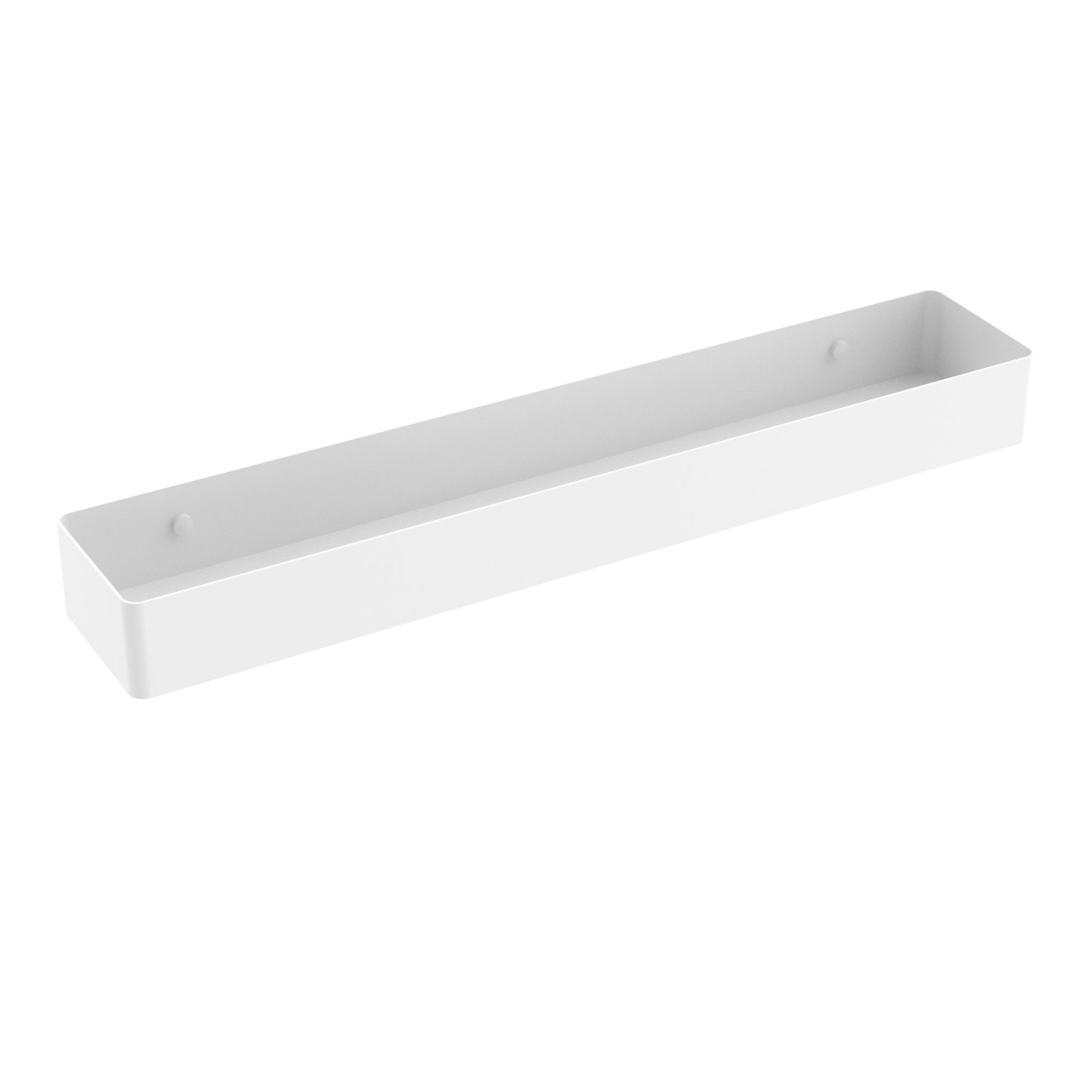 Wall shelf with towel cutout - Matte white