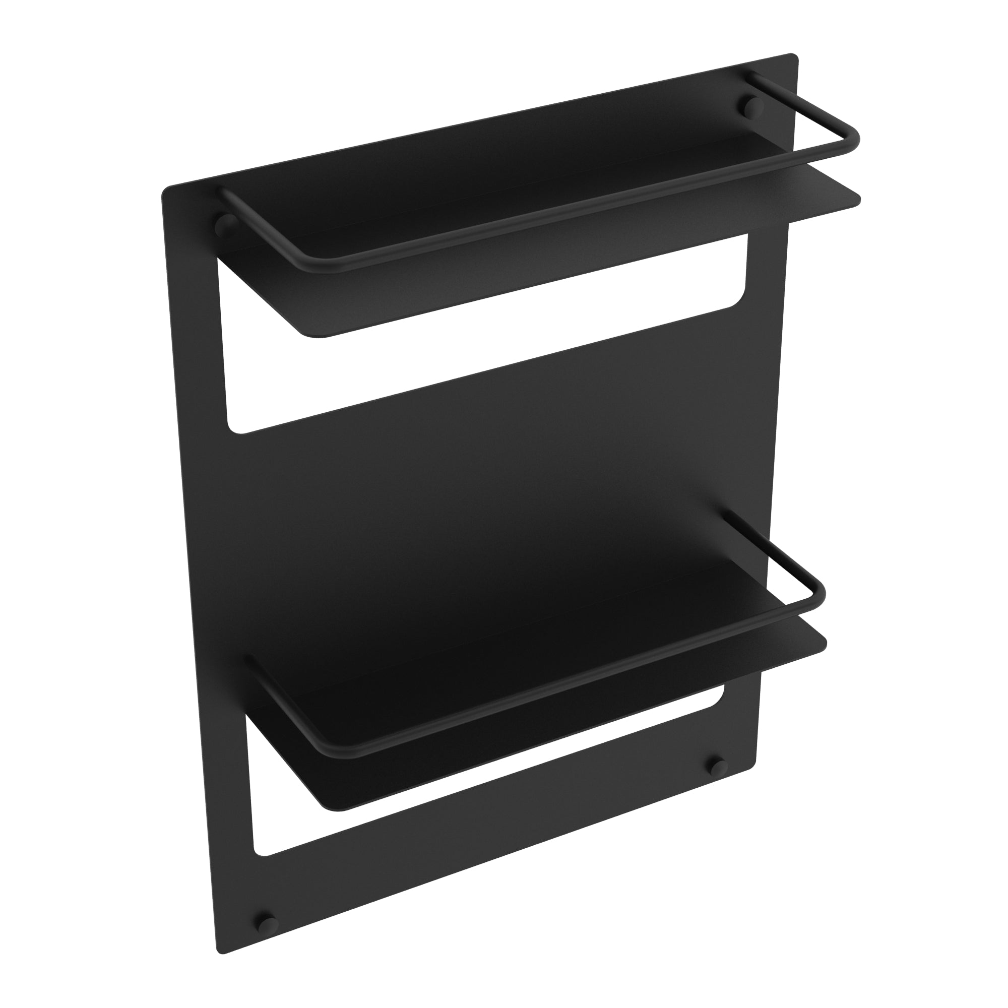 **JUSQU'À ÉPUISEMENT DES STOCKS** Étagère murale double - Noir mat