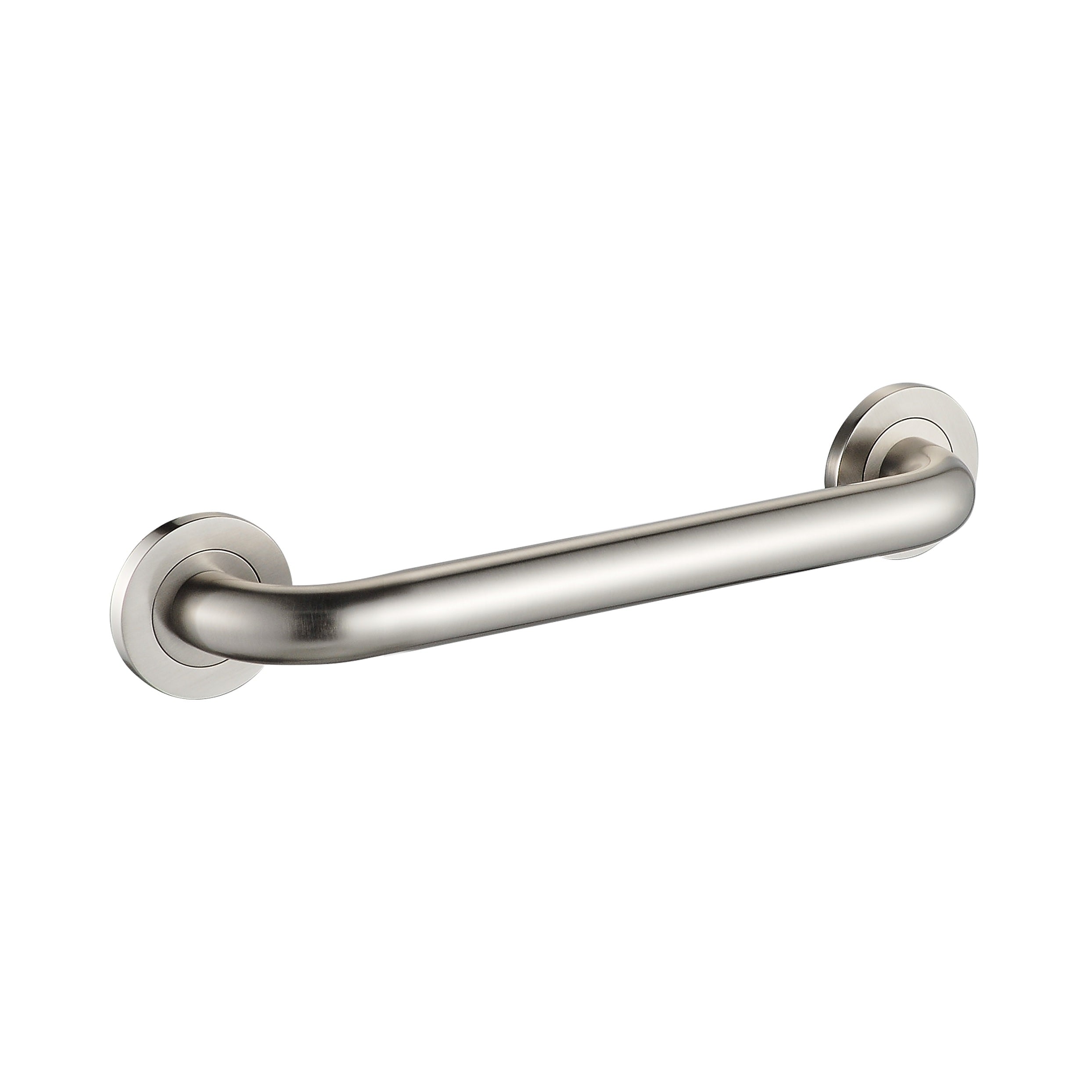 12-inch Round Grab Bar - Brushed Nickel