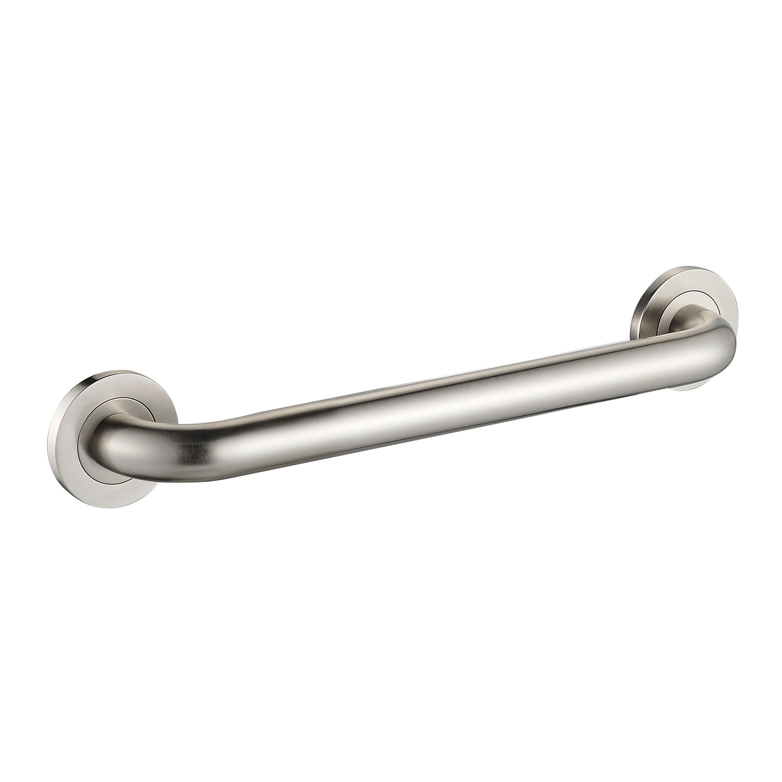 18-inch Round Grab Bar - Brushed Nickel