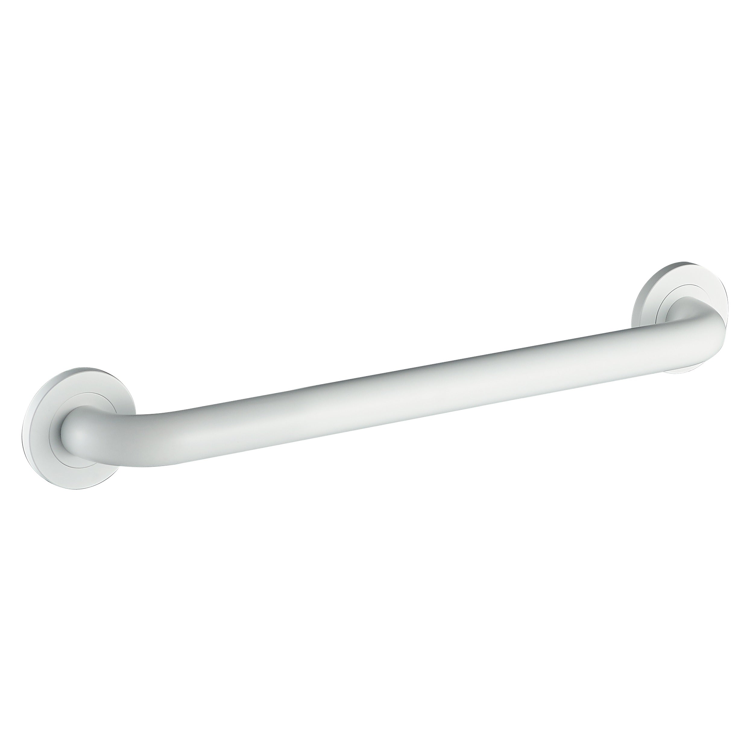 24-inch Round Grab Bar - Matte White