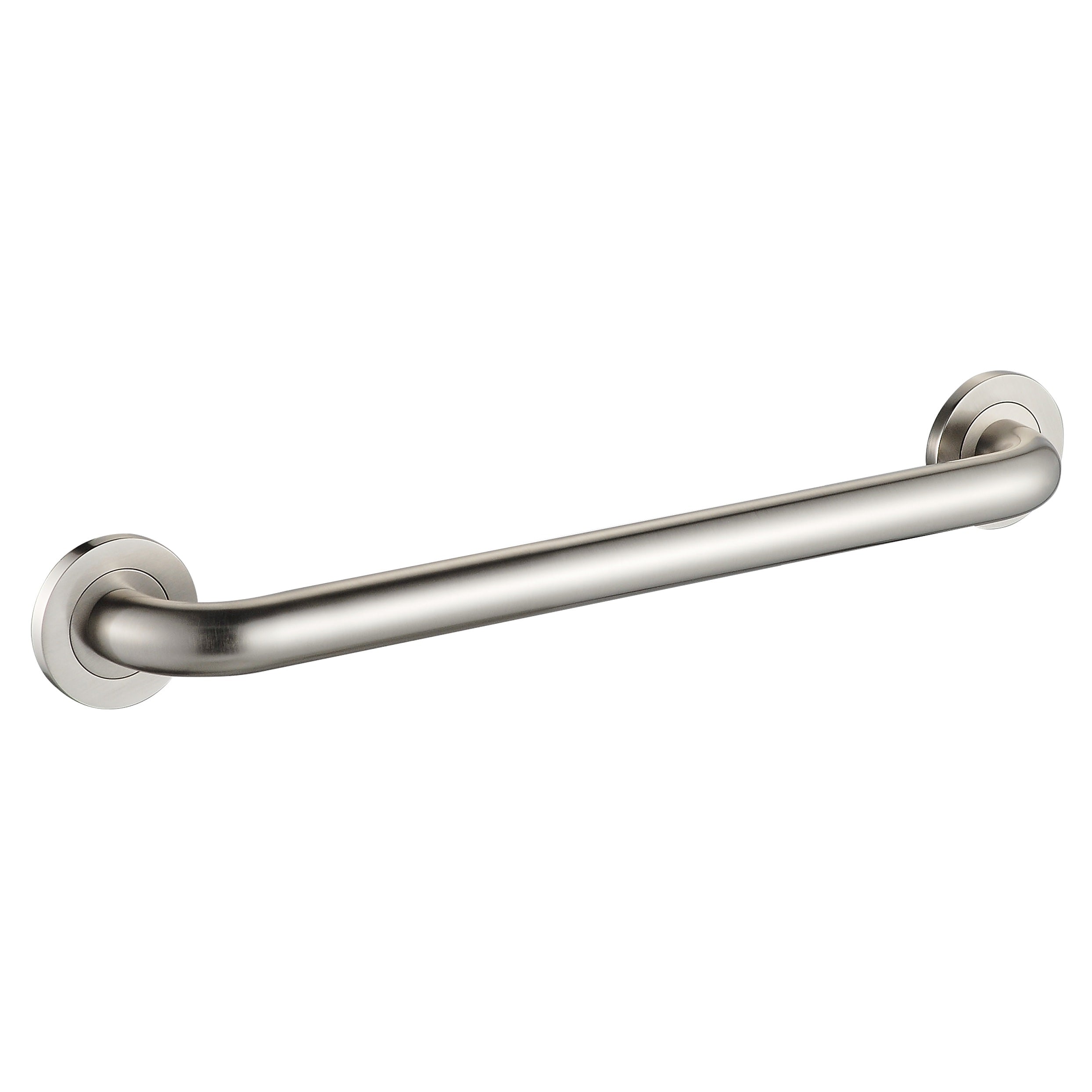 24-inch Round Grab Bar - Brushed Nickel