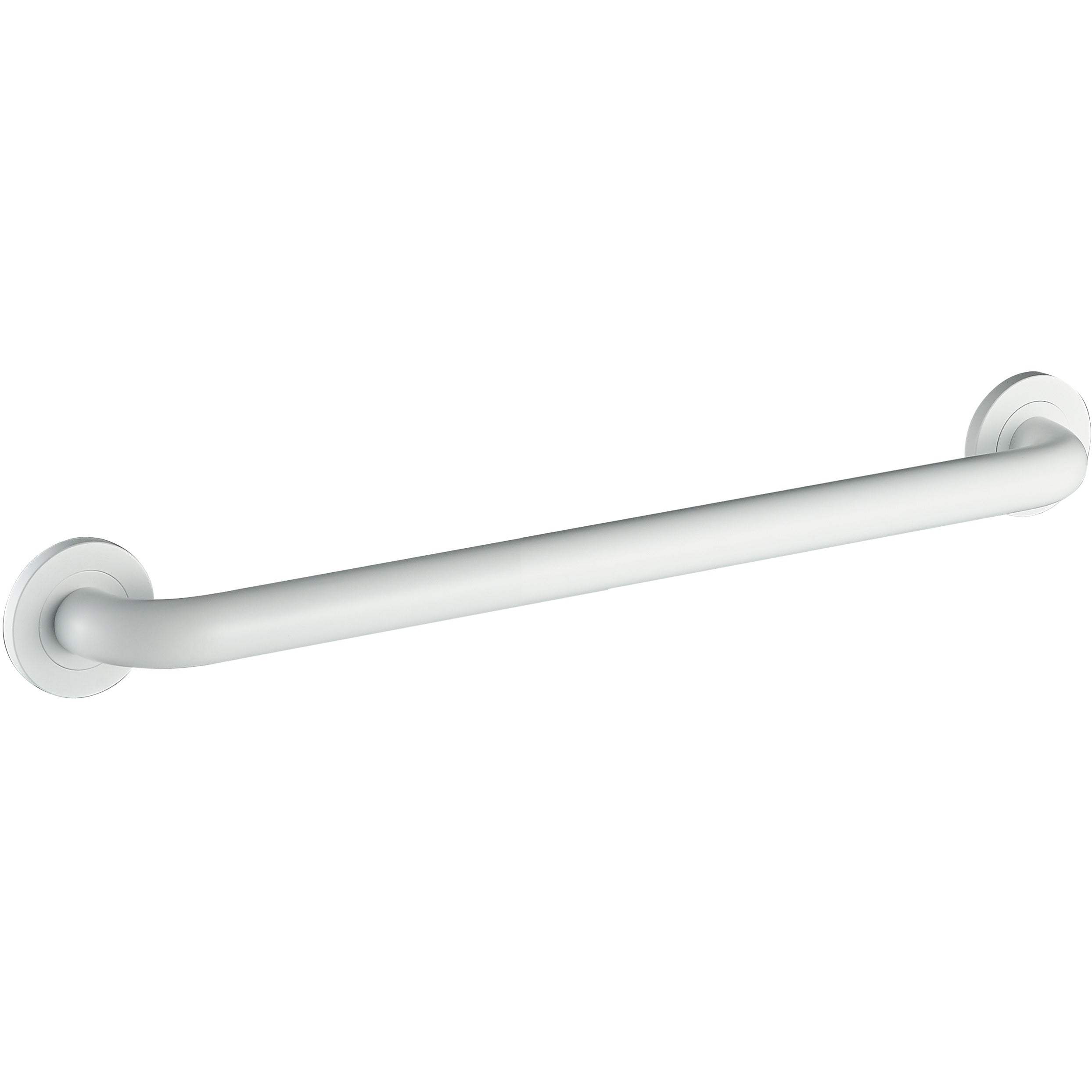 30-inch Round Grab Bar - Matte White