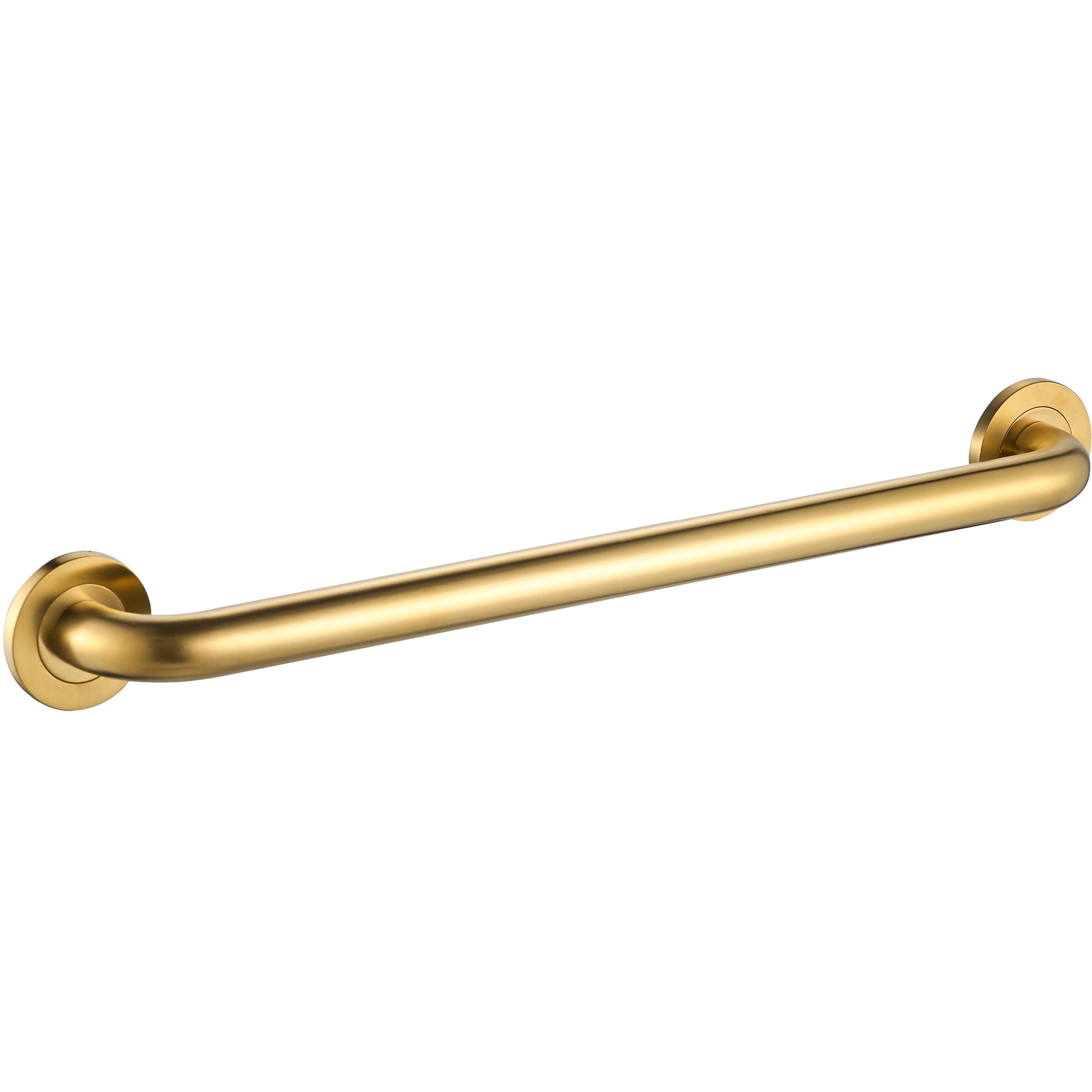30-inch round grab bar - Brushed gold PVD