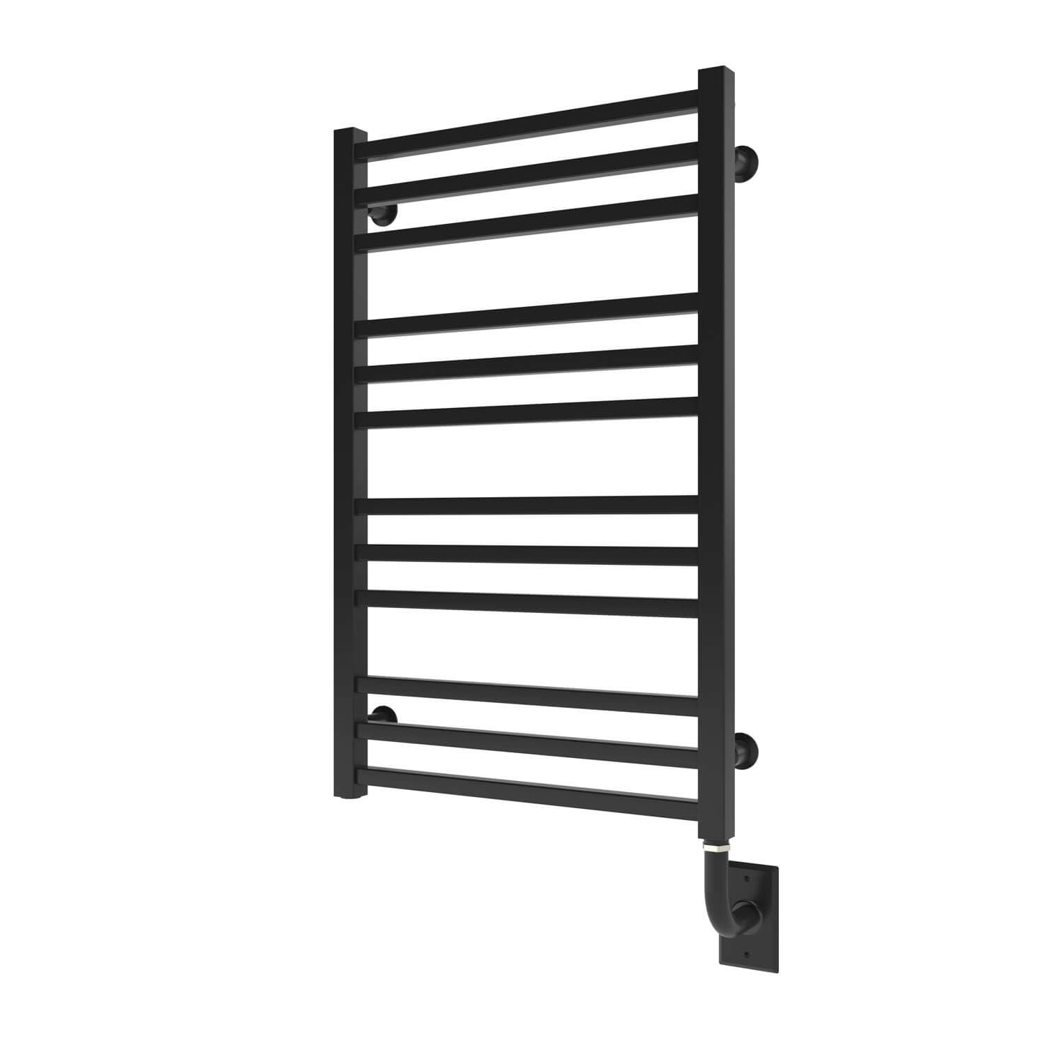 Chauffe-serviettes électrique câblé Avento 19,5" x 31" - Noir mat