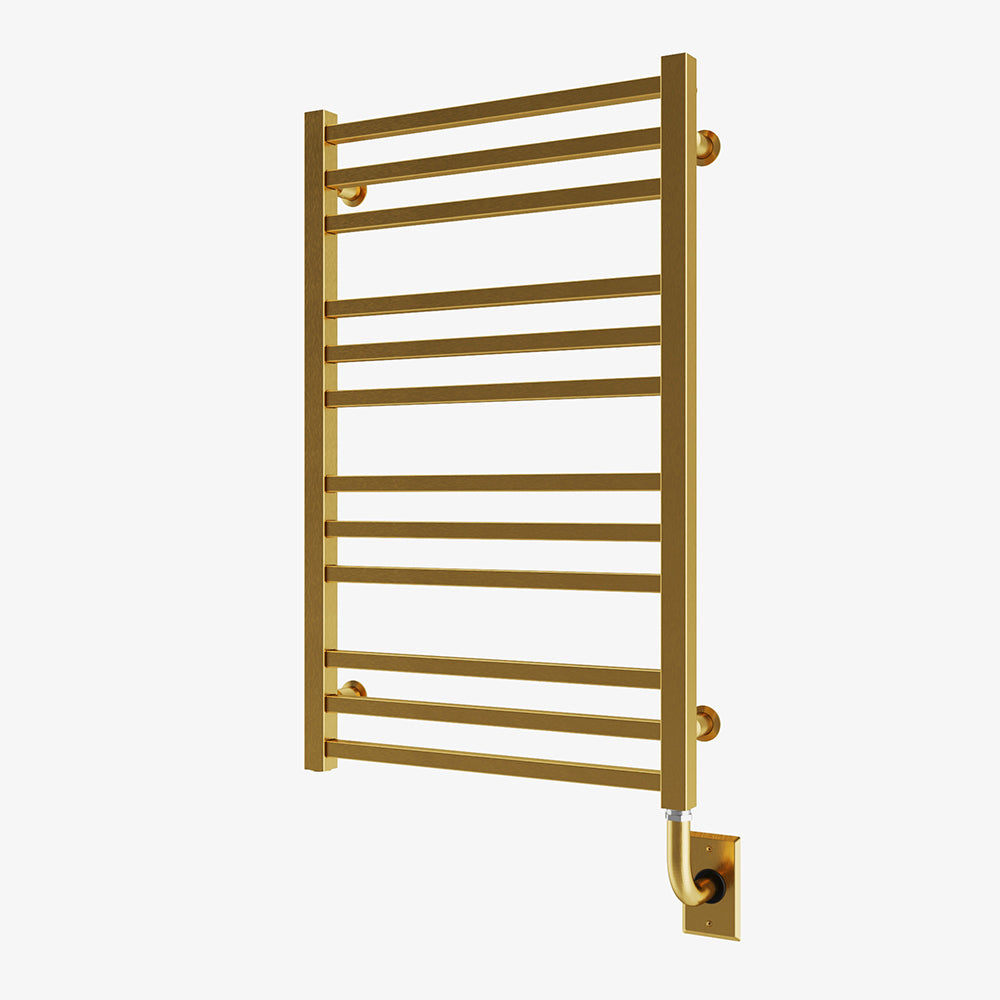 Chauffe-serviettes électrique câblé Avento 19,5" x 31" - PVD or brossé