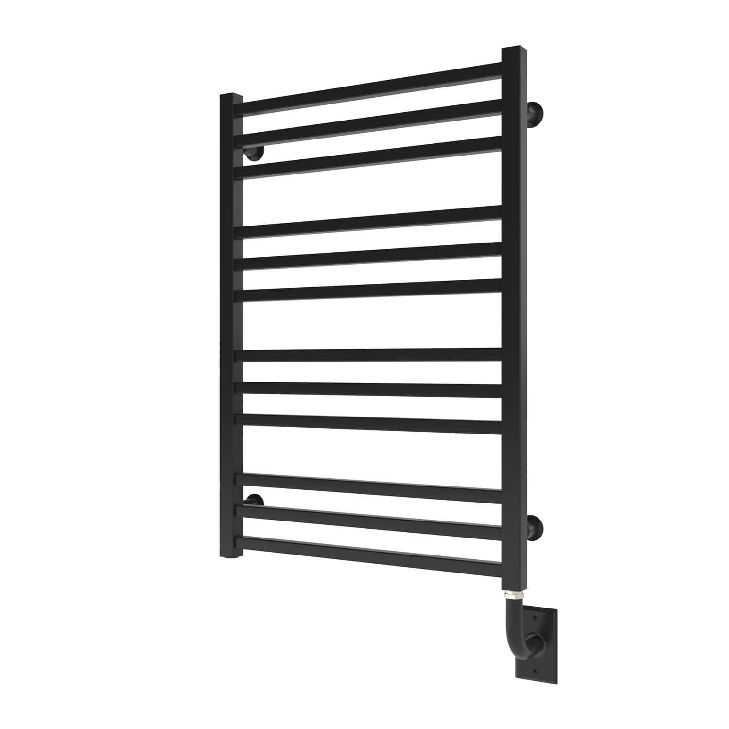 Chauffe-serviettes électrique câblé Avento 23,5" x 31" - Noir mat
