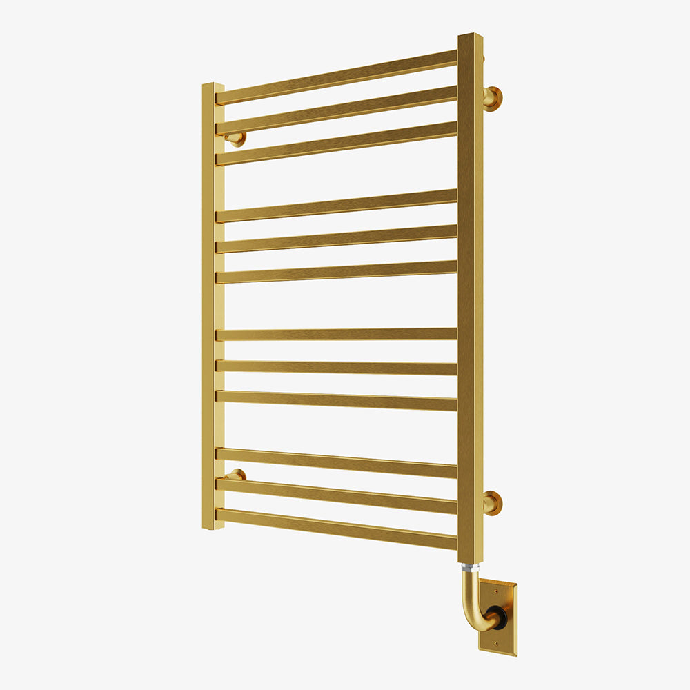 Chauffe-serviettes électrique câblé Avento 23,5" x 31" - PVD or brossé