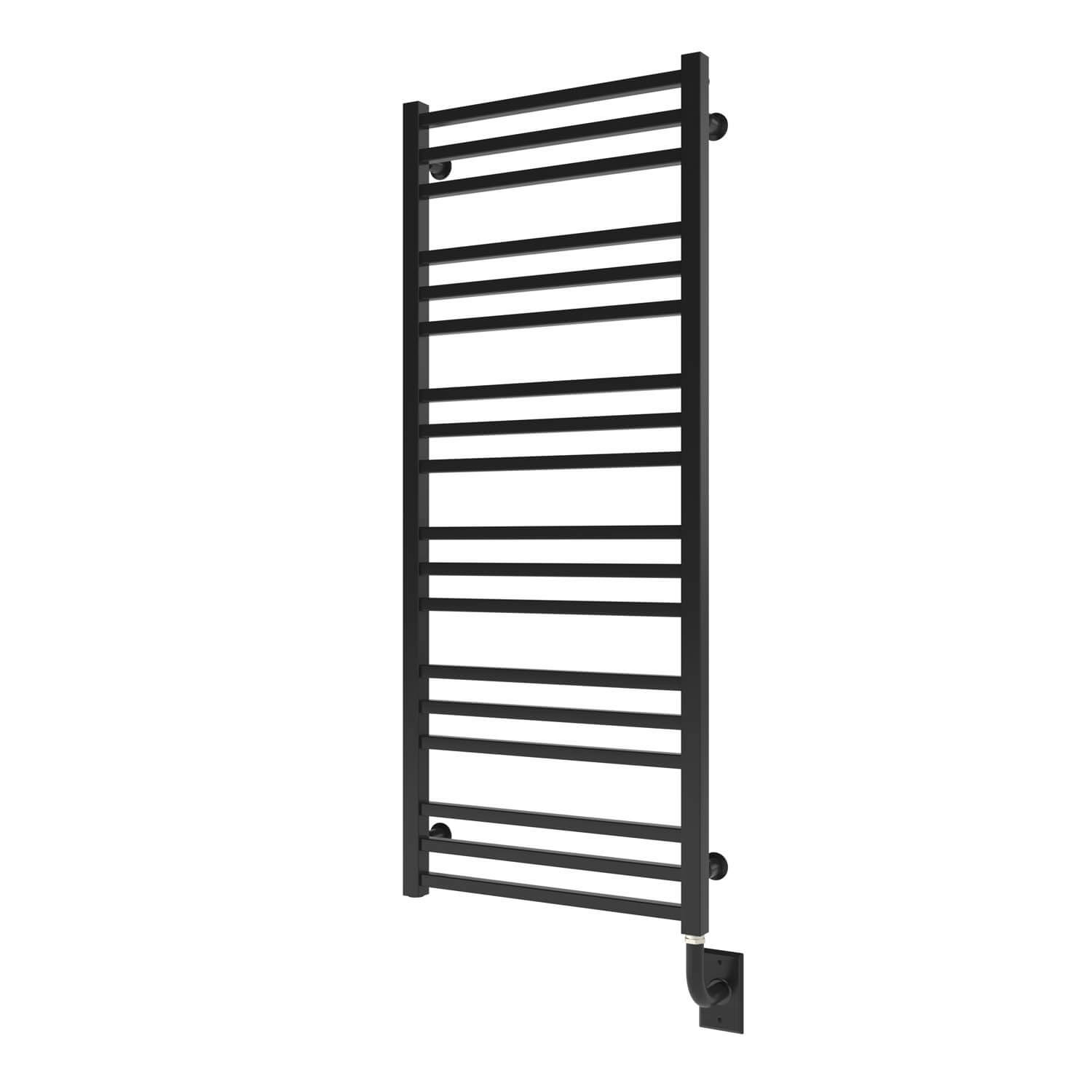 Avento Hydronic Towel Warmer 19.5" x 47.5" - Matte Black