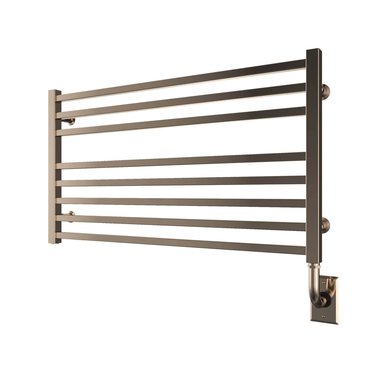 Avento Hydronic Towel Warmer 35.5" x 19" - Polished Nickel