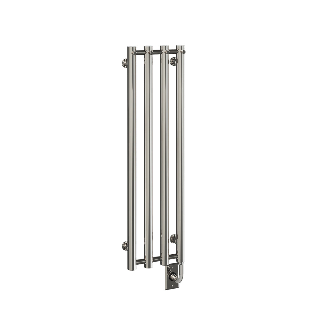 Chauffe-serviettes électrique câblé Rosendal 10,5" x 37,5" - Nickel poli