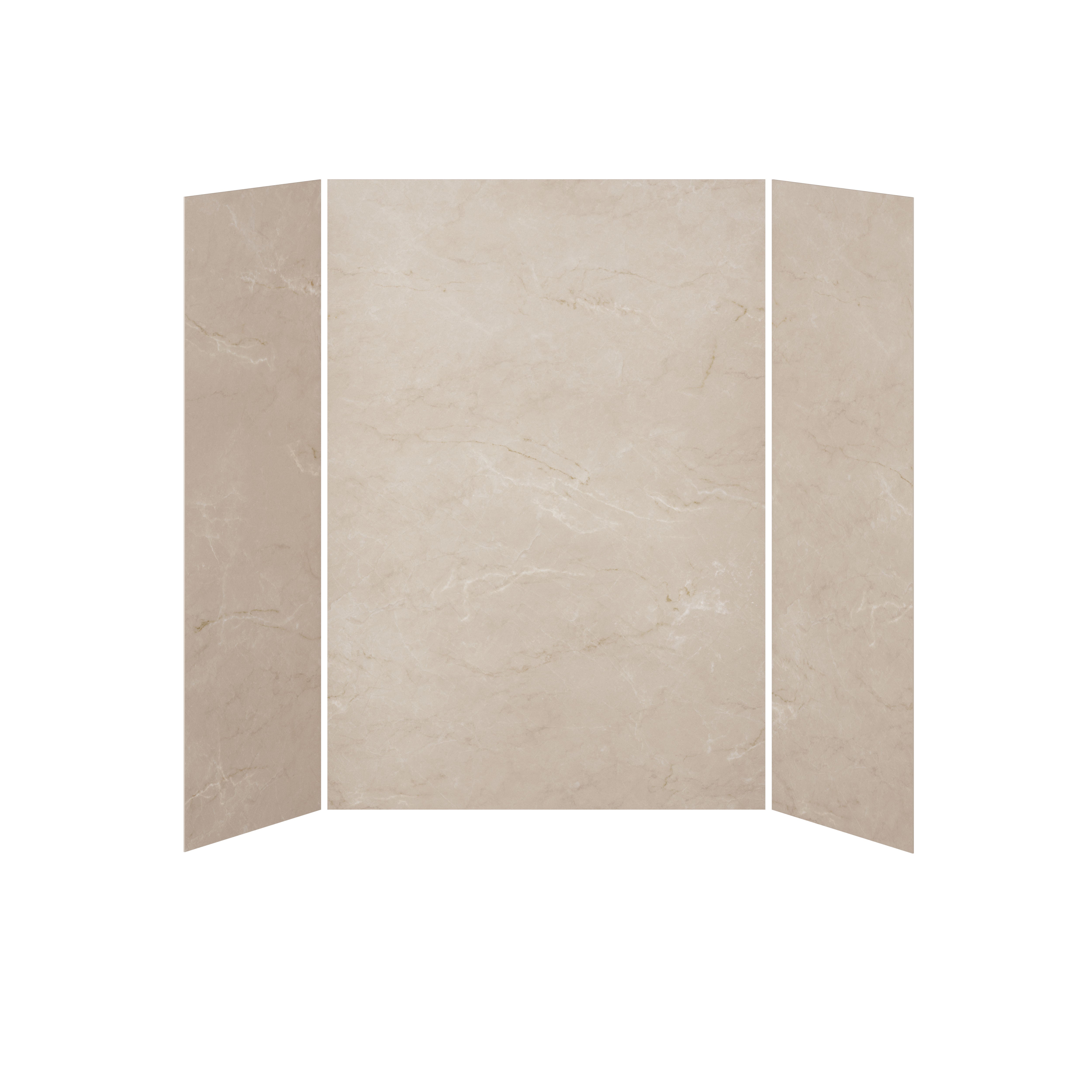 32x60x32 Minéraux #520 Ensemble de Murs de Douche 3 Panneaux 60x32 pour Installation en Alcôve - Minéraux #520 Lustré