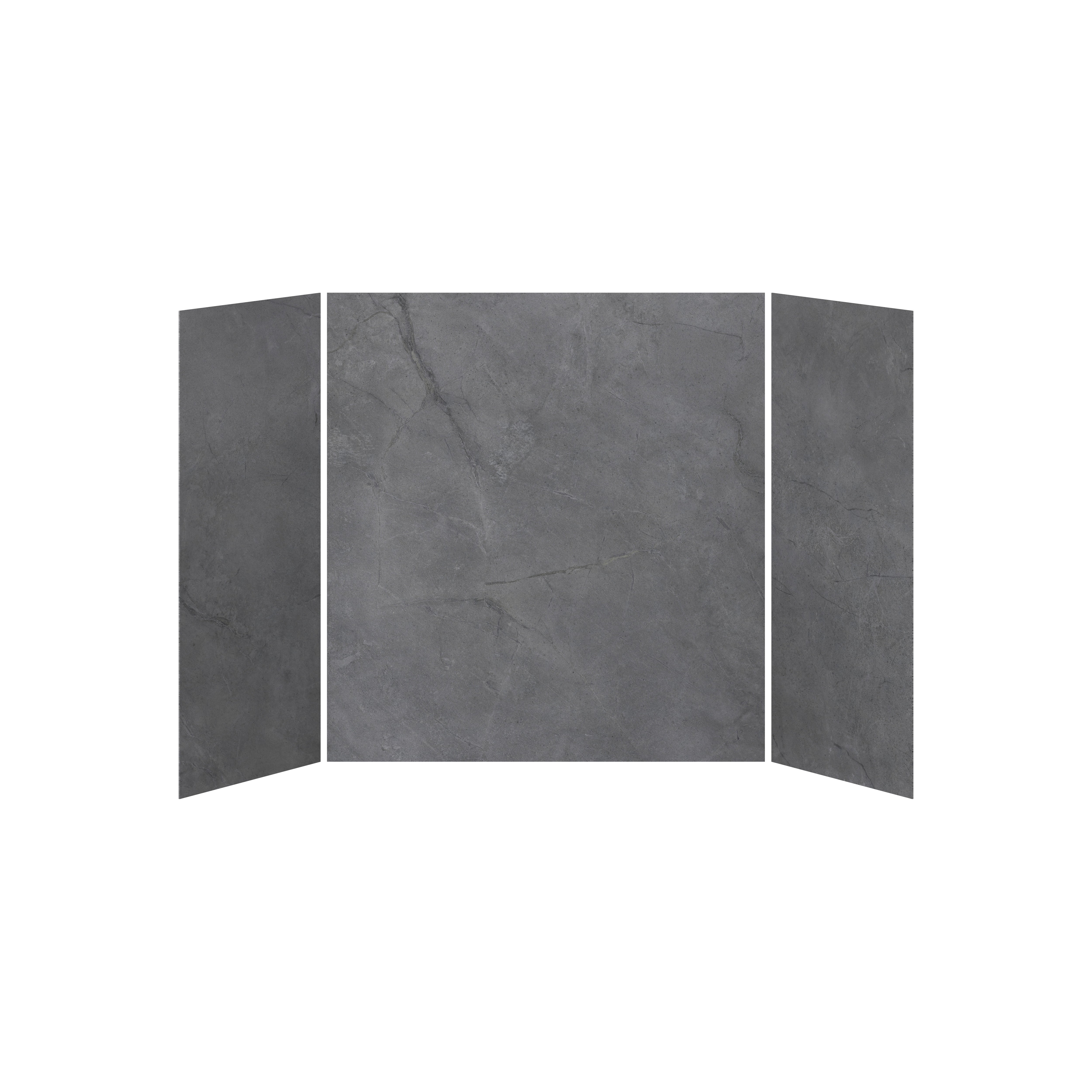 32x60x32 Concrete #210 Shower/Bath Wall Set, 3 Panels 60x32 - Concrete #210 Matte