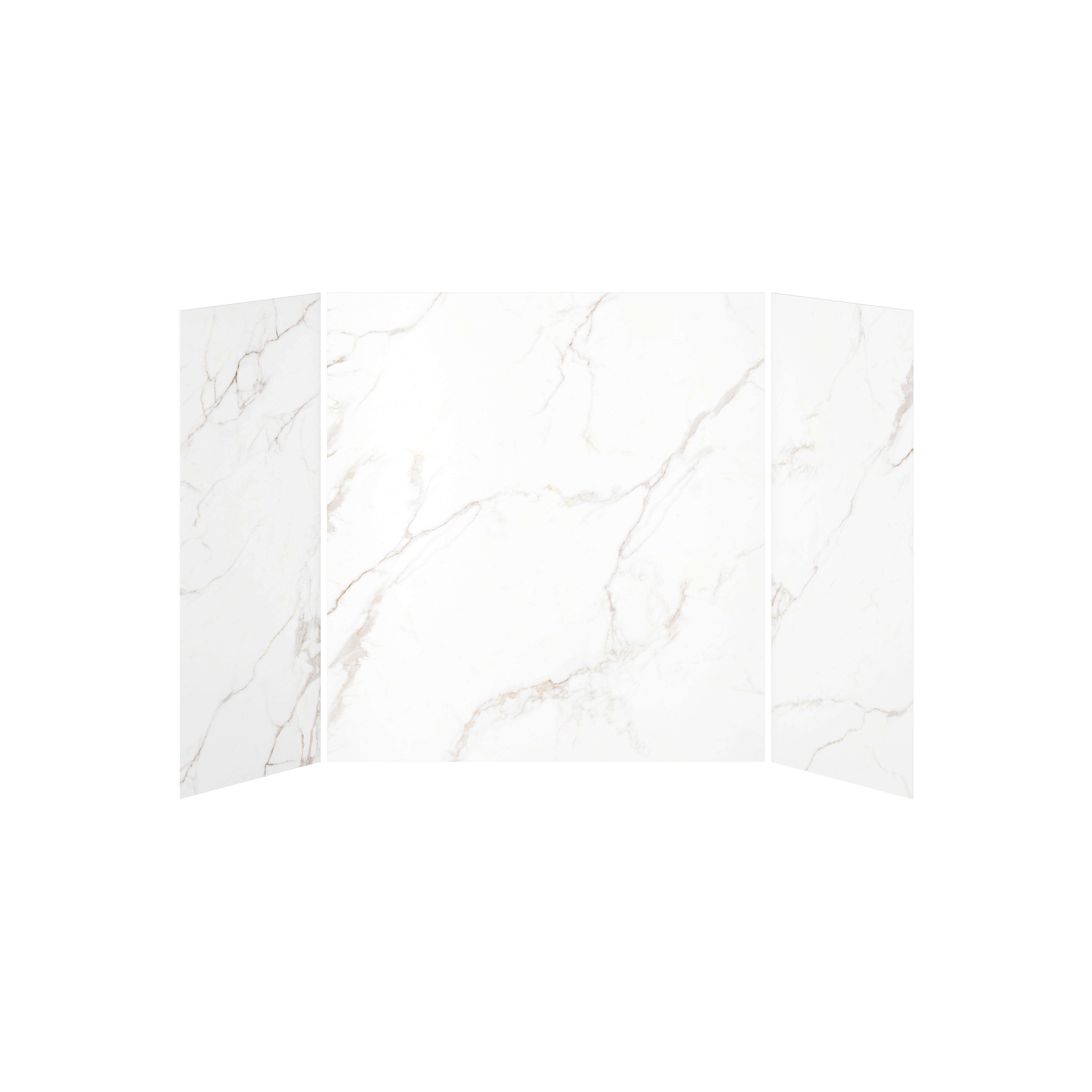 32x60x32 Golden Minerals #510 Shower Wall Set, 3 Panels 60x32 - Golden Minerals #510 Glossy