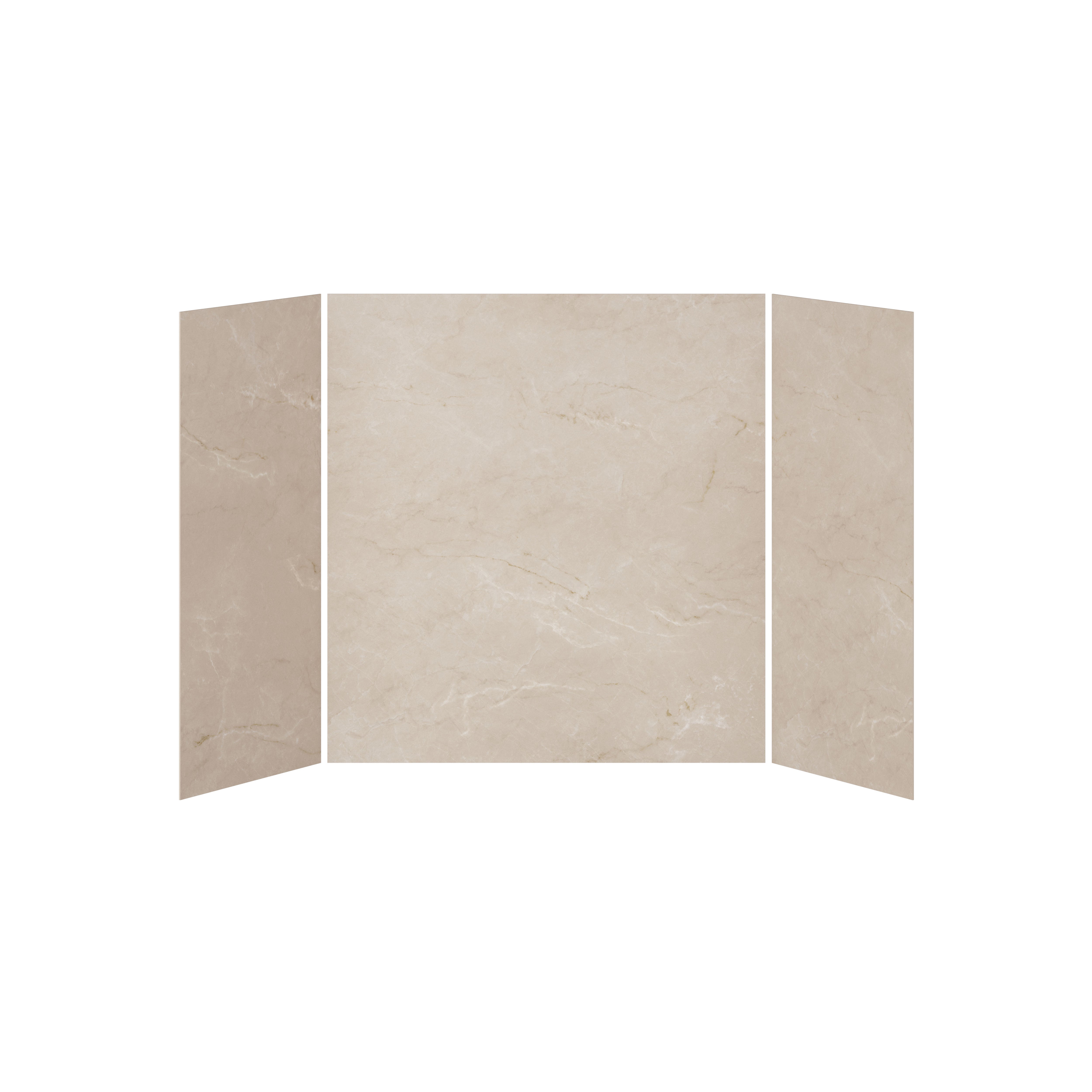 32x60x32 Minéraux #520 Ensemble de Murs pour Bain-Douche 3 Panneaux 60x32 - Minéraux #520 Lustré