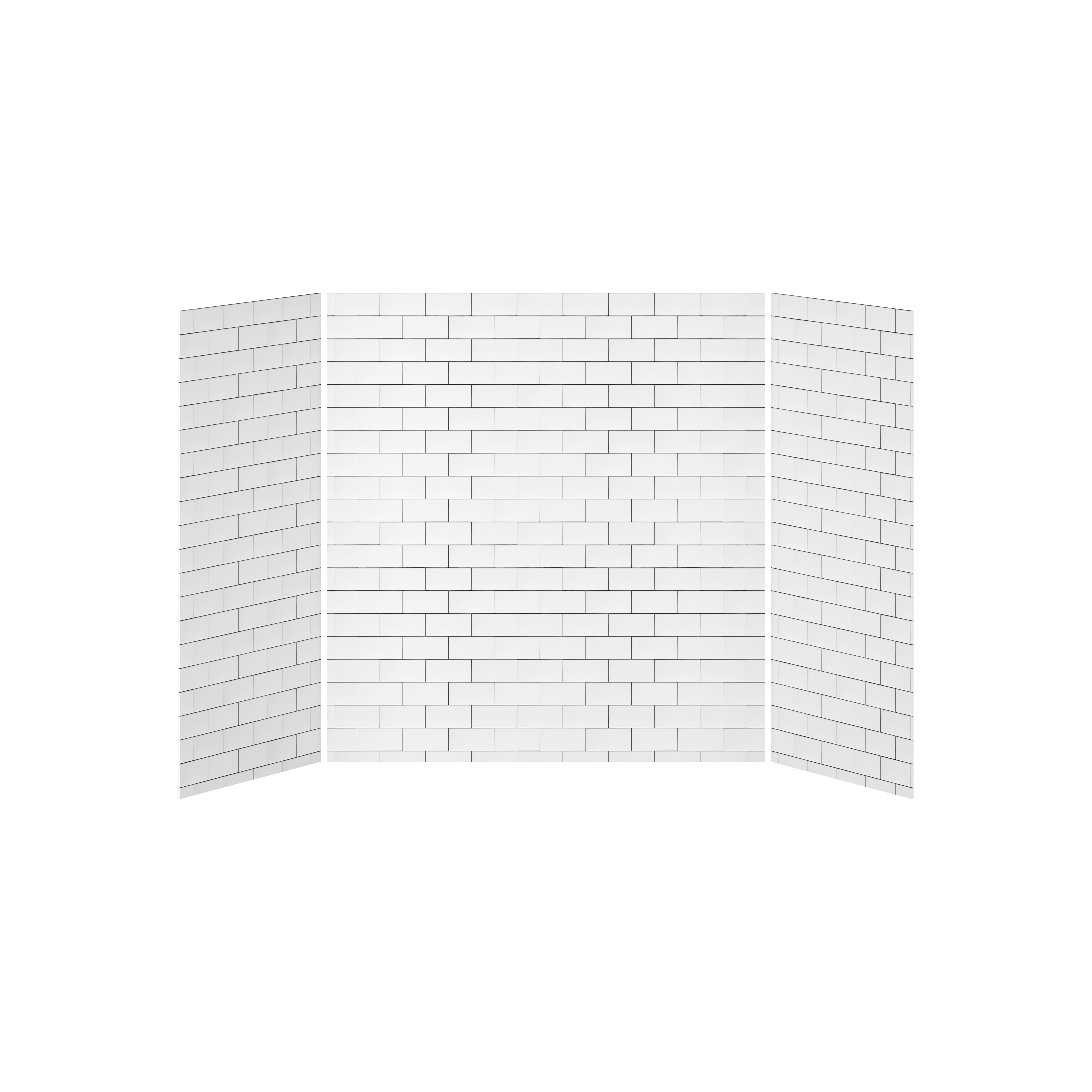 32x60x32 Tiles #700 Bathroom/Shower Wall Set, 3 Panels 60x32 - Glossy Tiles #700