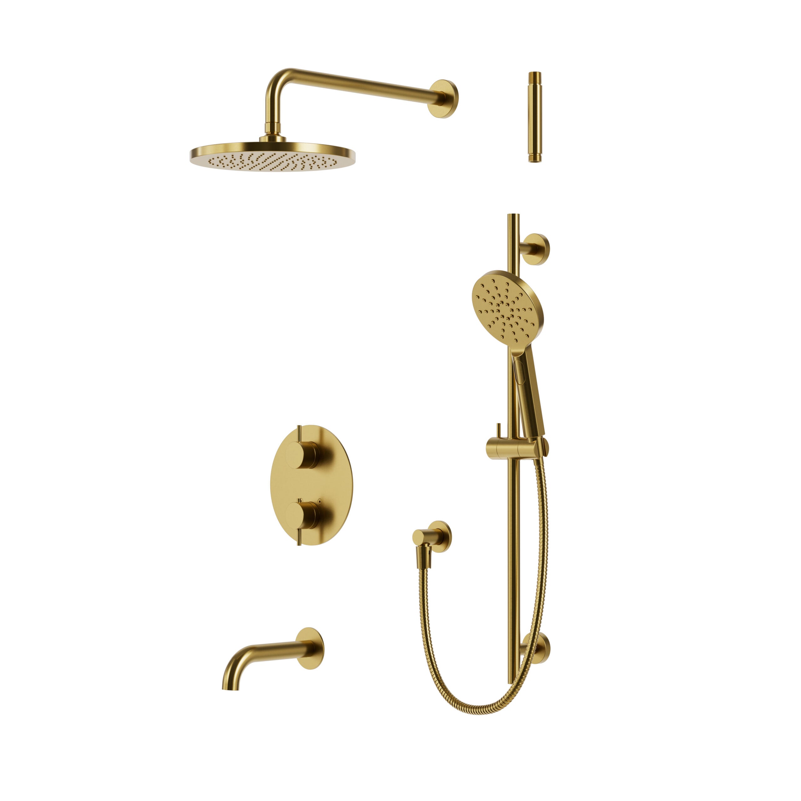 Kit de garniture de douche thermostatique à 3 voies non-partagées